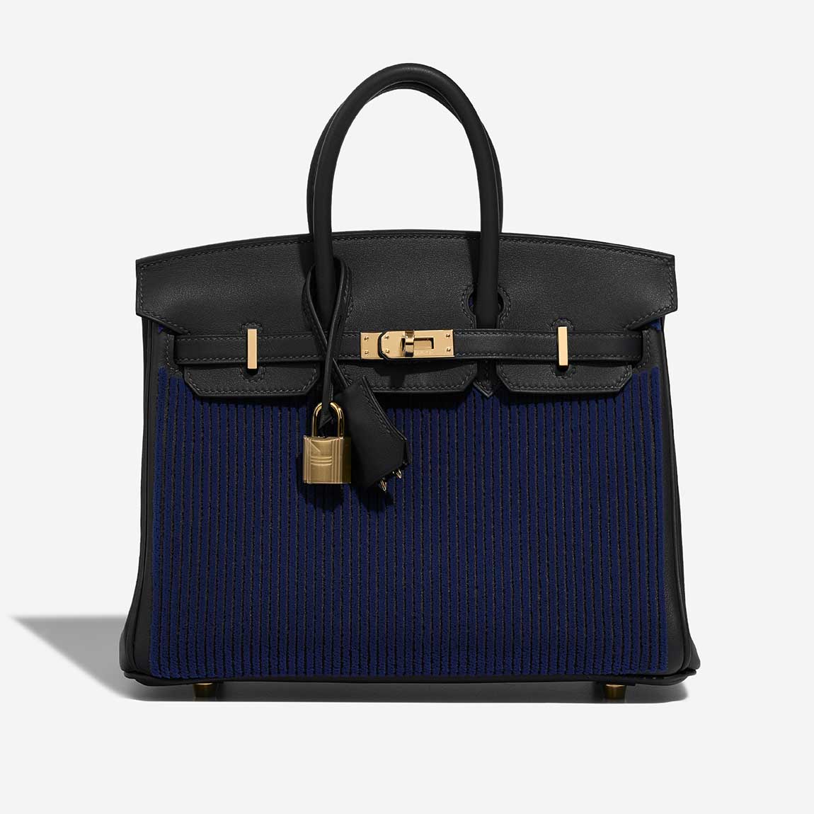 Birkin 25 Cote a Cote Tuffetage Swift Caban - Bleu Saphir