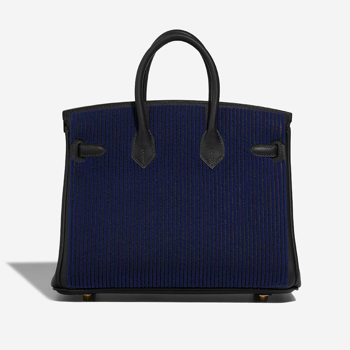 Birkin 25 Cote a Cote Tuffetage Swift Caban - Bleu Saphir