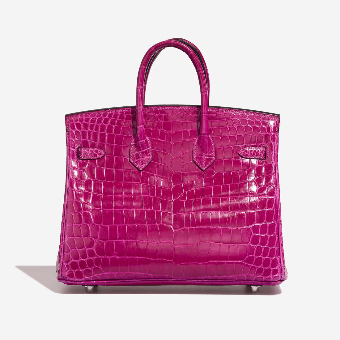 Birkin 25 Niloticus Crocodile Rose Pourpre PHW