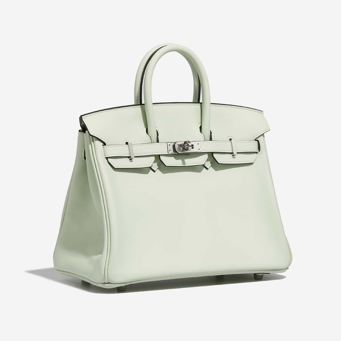 حقيبة Birkin 25 من جلد Swift باللون Vert Fizz