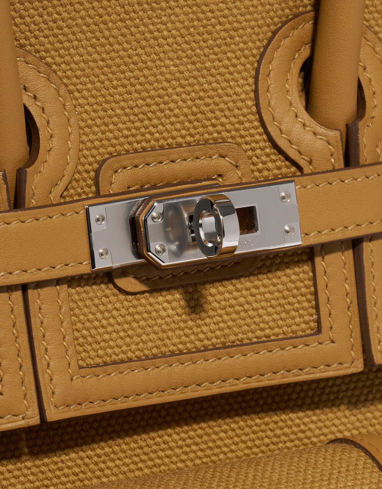 Birkin Cargo 25 Toile Goeland Veau Swift Desert Sesame