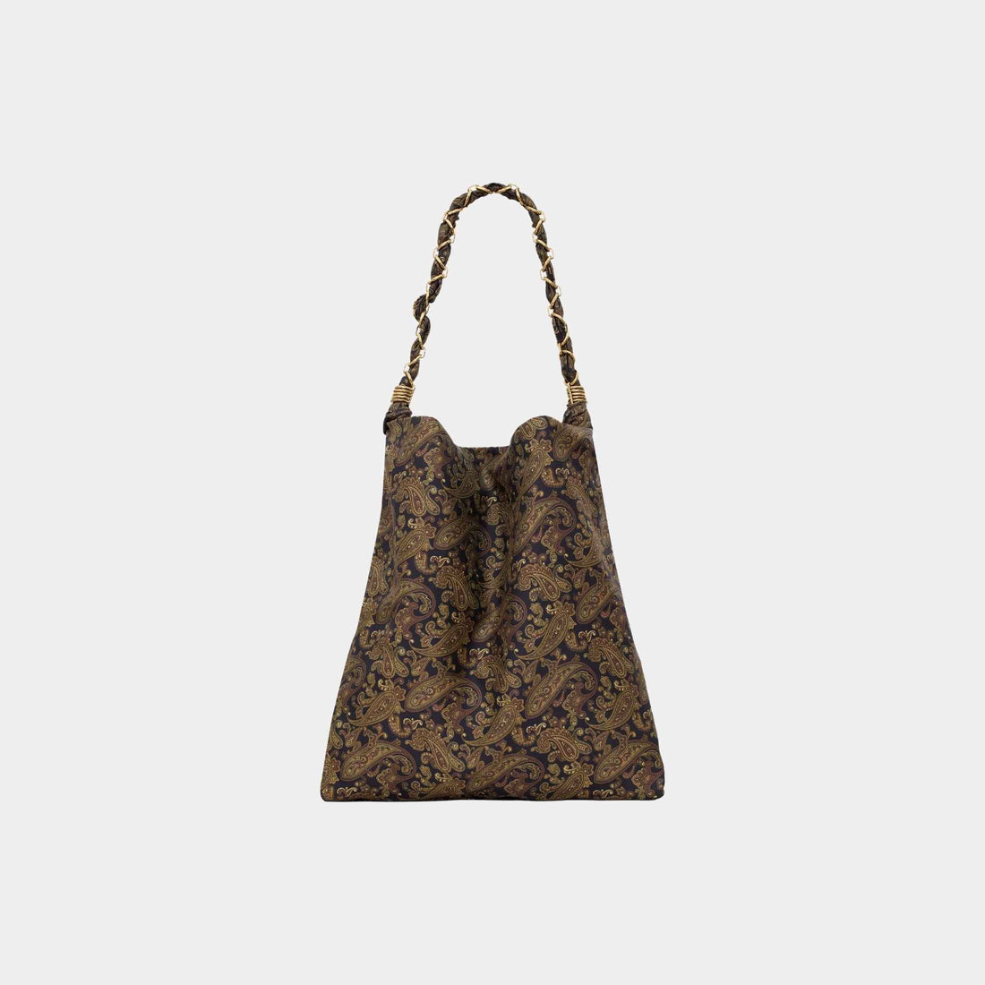 Yves Saint Laurent Amalia In Silk Twill With CASSANDRE Jewelry Chain, Front