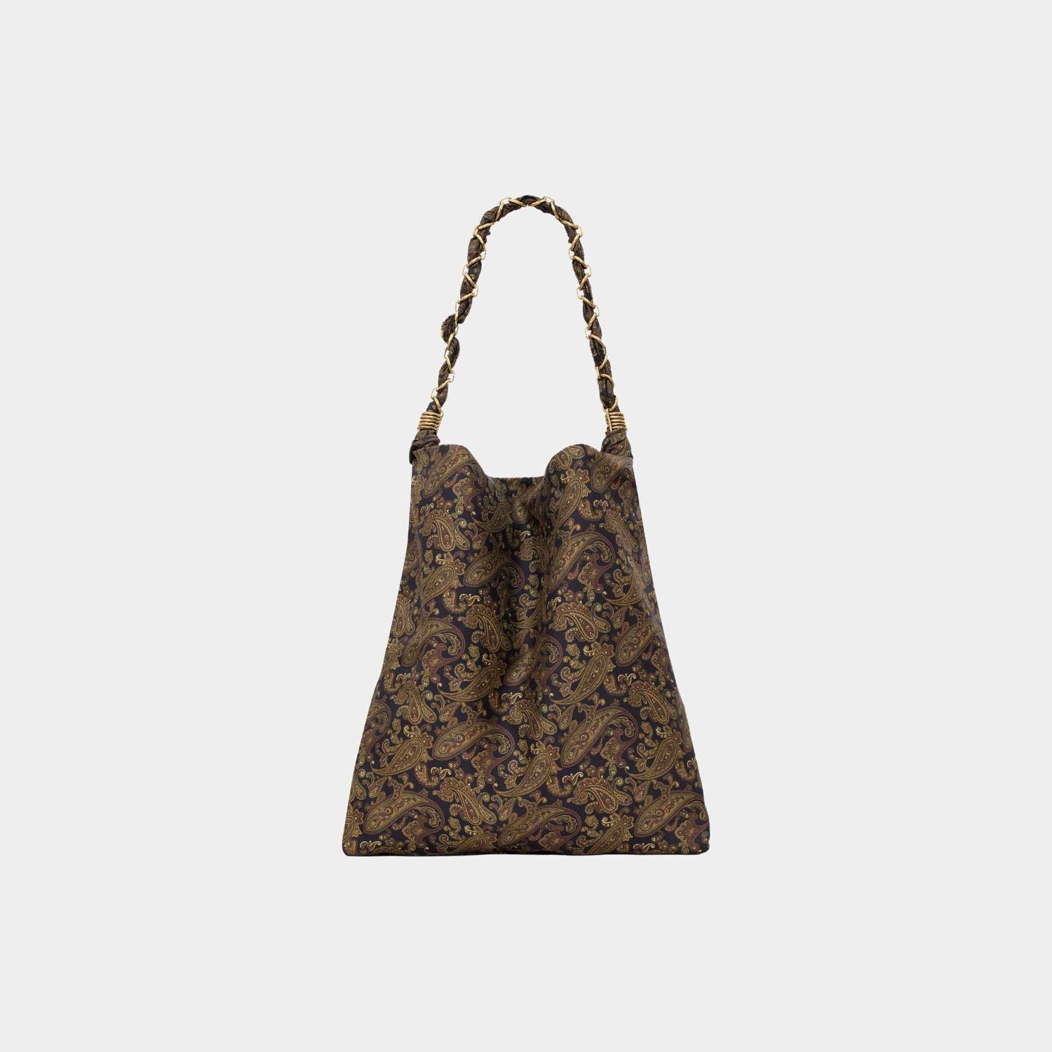 Yves Saint Laurent Amalia In Silk Twill With CASSANDRE Jewelry Chain, Front