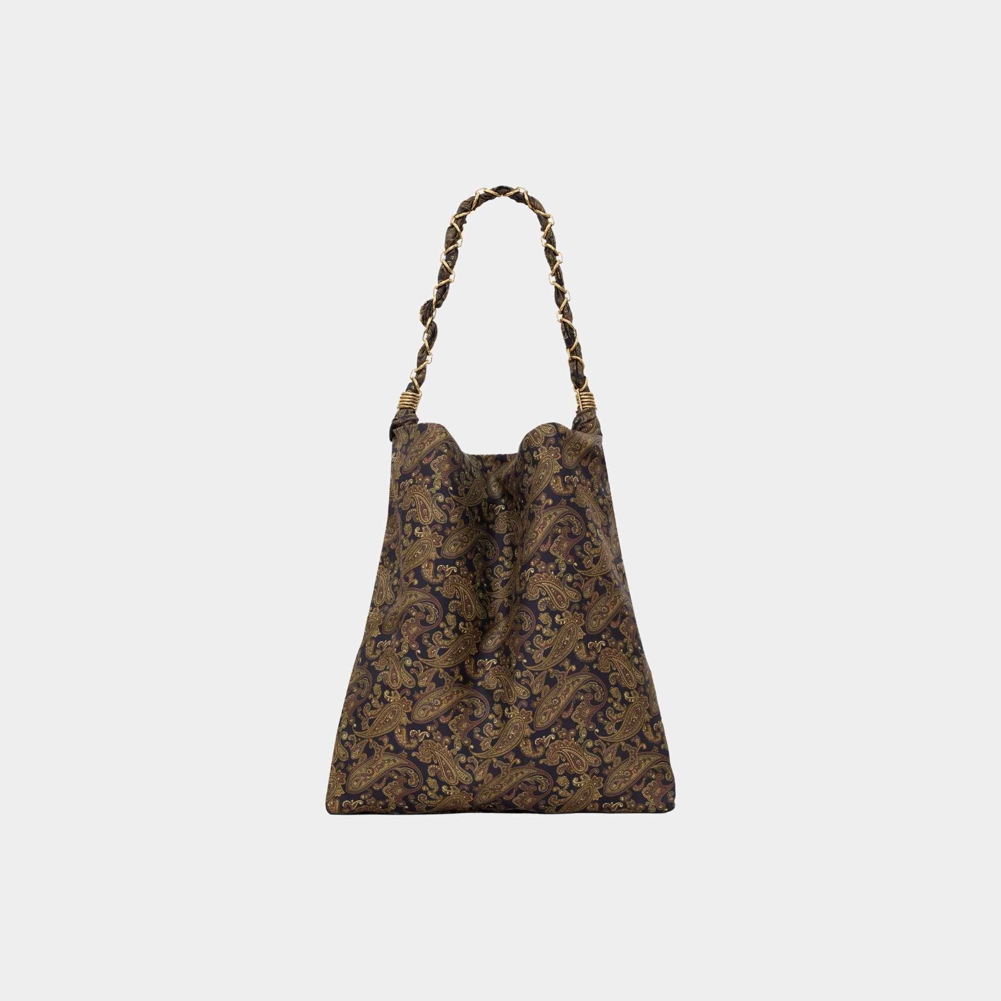 Yves Saint Laurent Amalia In Silk Twill With CASSANDRE Jewelry Chain, Front