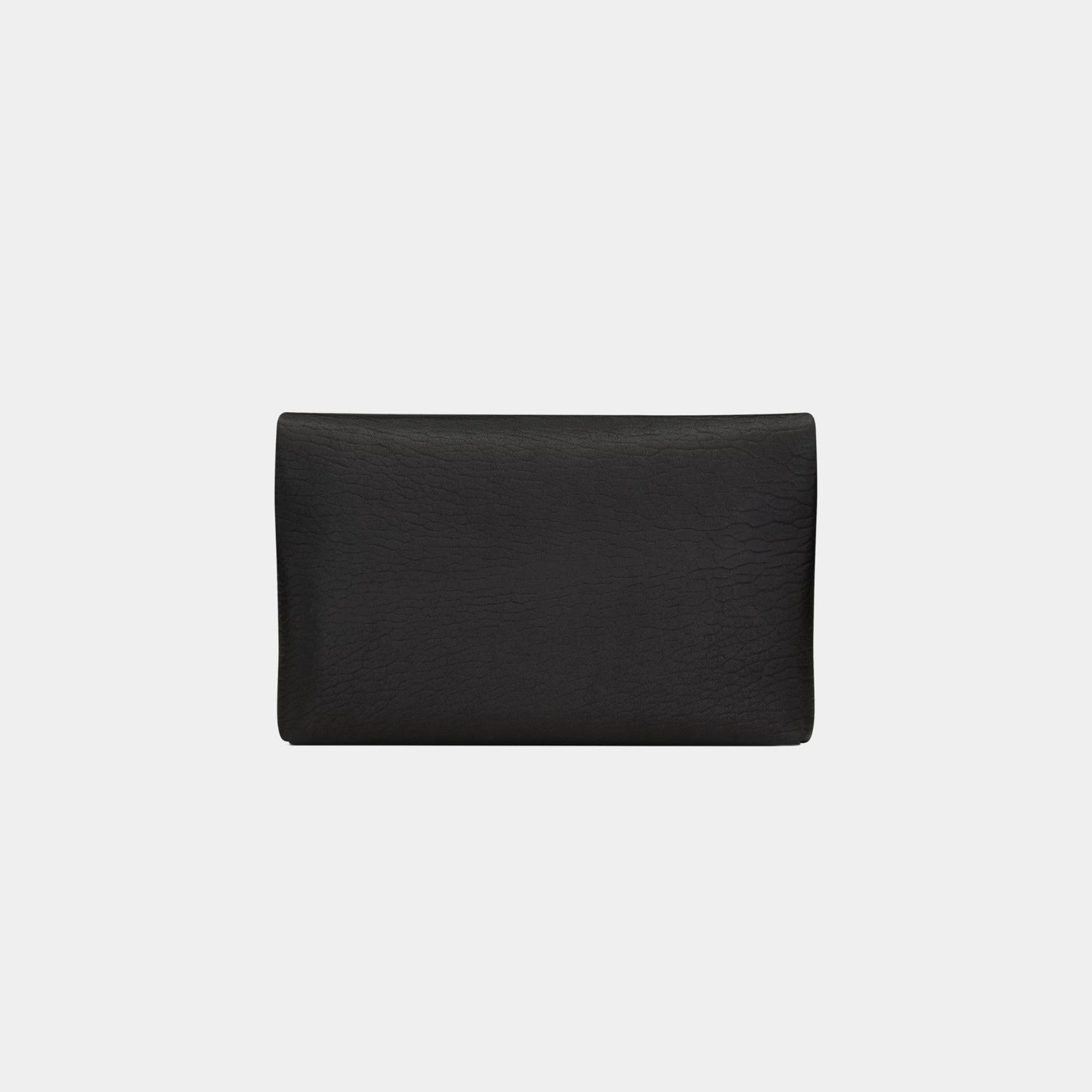 Yves Saint Laurent Cassandre Large Envelope Pouch In Lambskin, Black, Back
