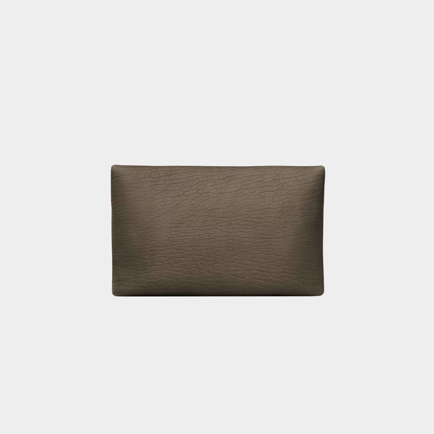 Yves Saint Laurent Cassandre Large Envelope Pouch In Lambskin, Light Musk, Back