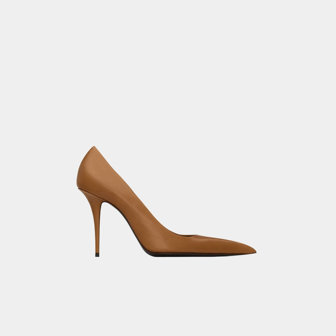 Yves Saint Laurent Elysee Pumps In Smooth Leather, Macadamia, Side