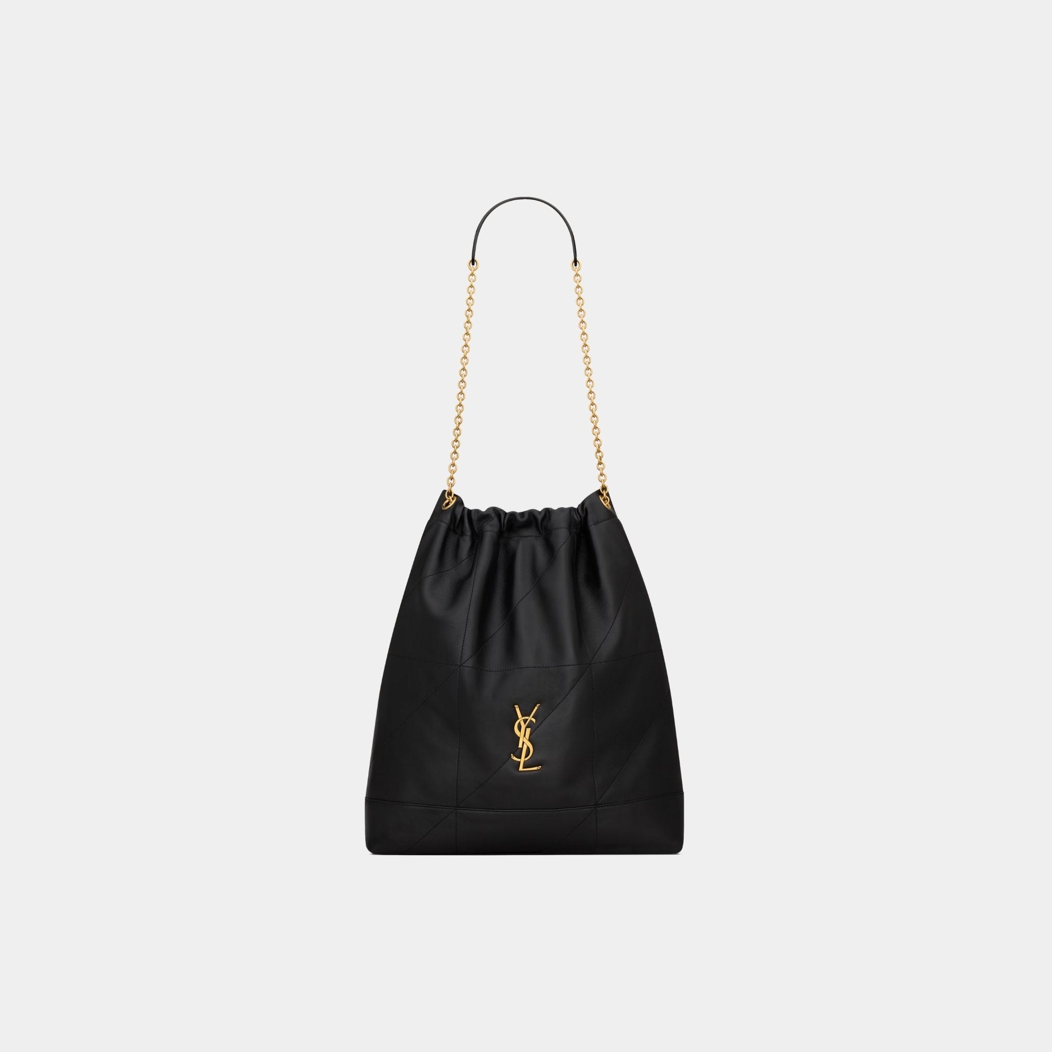 Yves Saint Laurent Jamie Large Pochon In Lambskin, Front