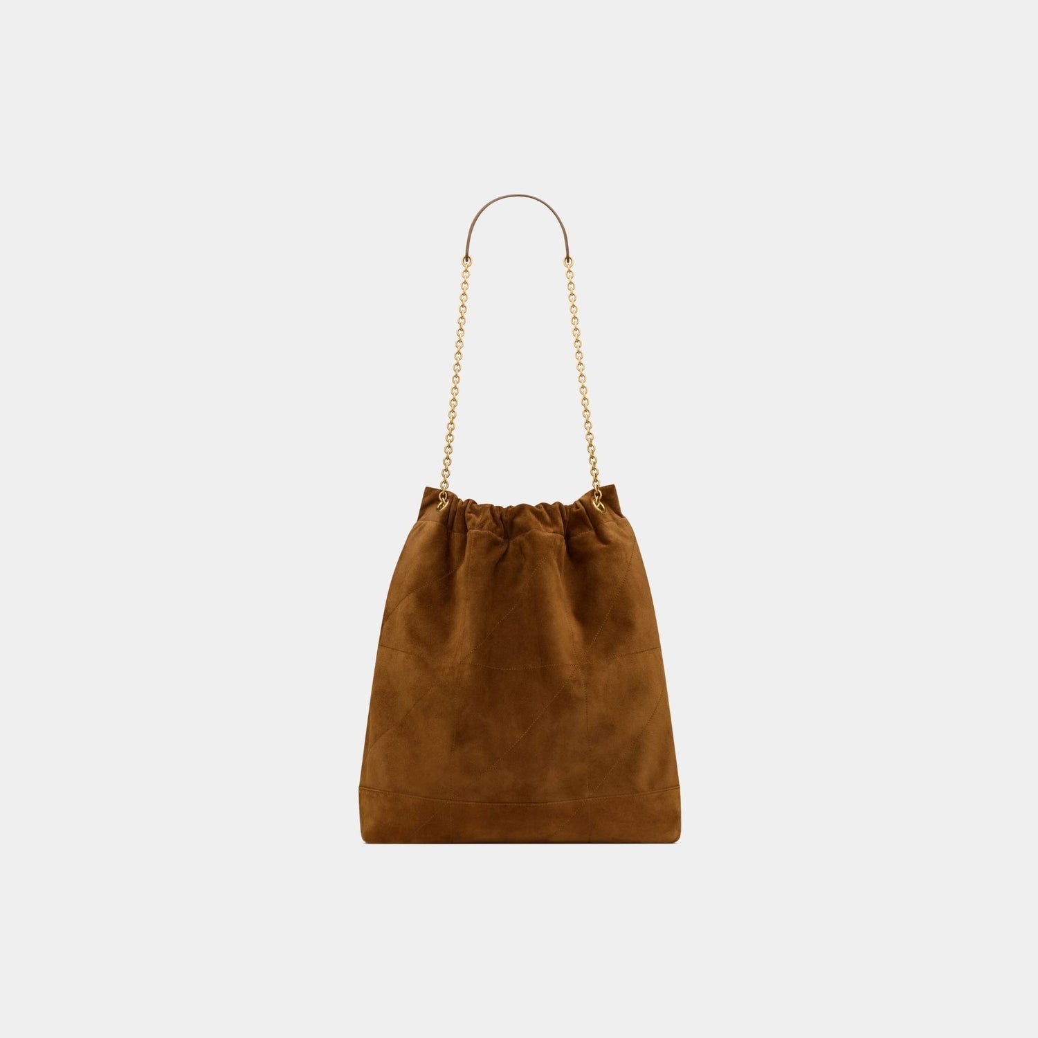 Yves Saint Laurent Jamie Large Pochon In Suede, Back