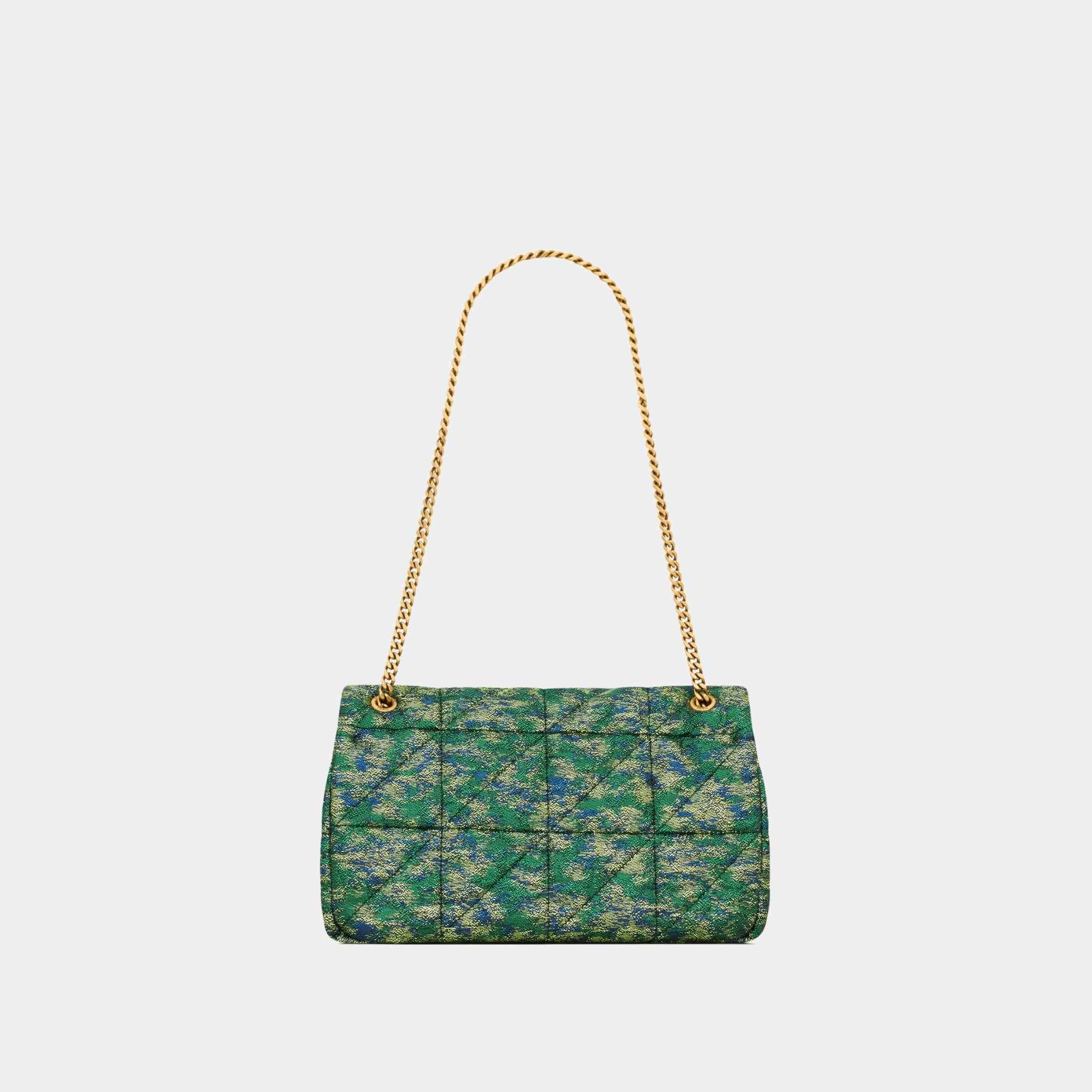 Yves Saint Laurent Jamie Medium Laine In Brocade, Back