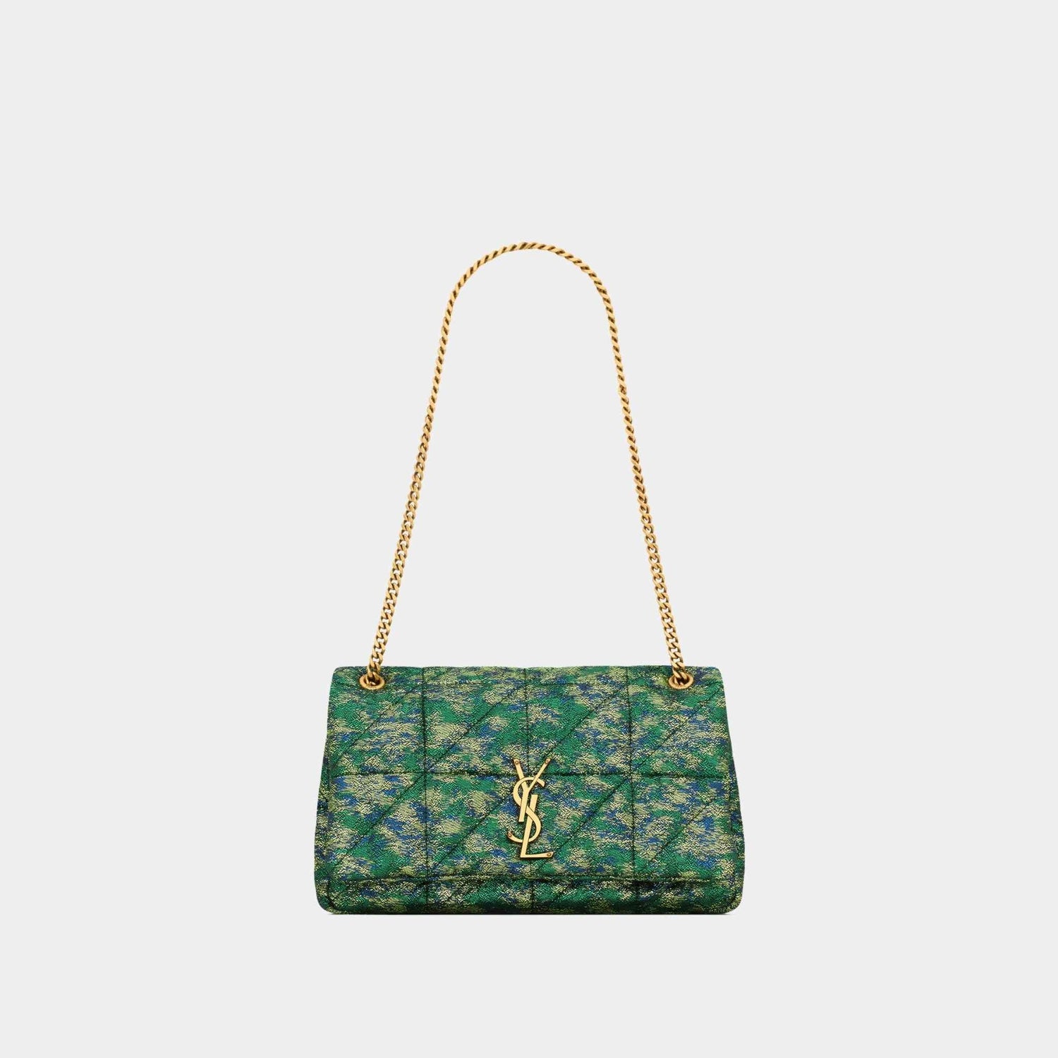 Yves Saint Laurent Jamie Medium Laine In Brocade, Front