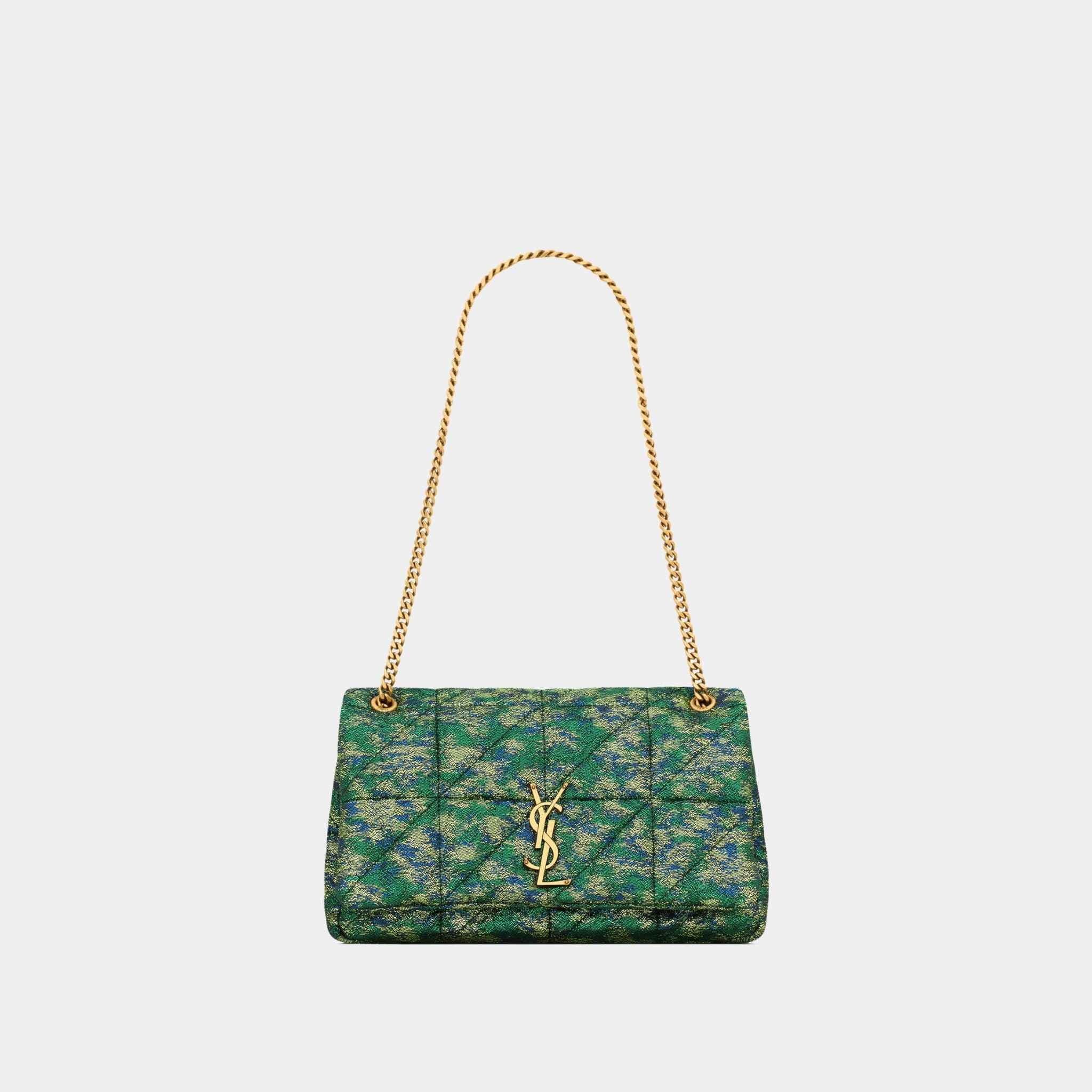 Yves Saint Laurent Jamie Medium Laine In Brocade, Front