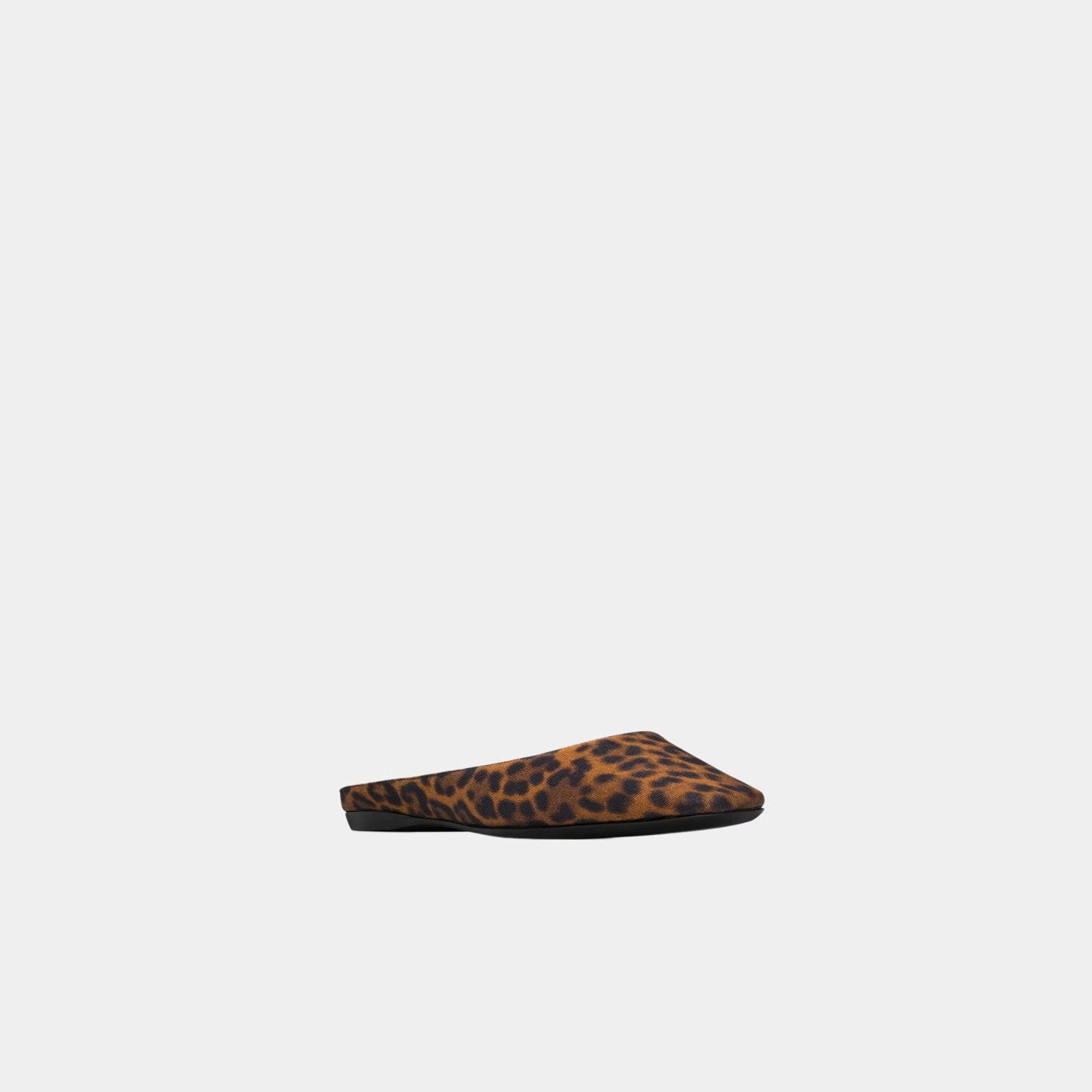 Yves Saint Laurent Lido Slip-Ons In Leopard Grosgrain, Front