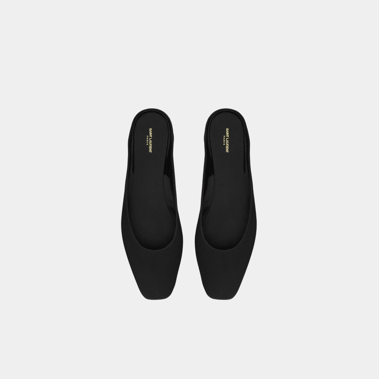 Yves Saint Laurent Lido Slip-Ons In Satin Crepe, Top