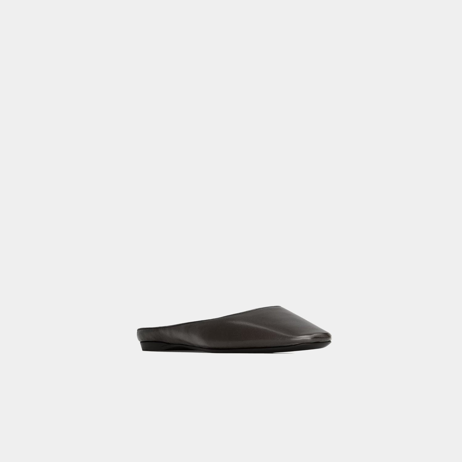 Yves Saint Laurent Lido Slip-Ons In Smooth Lambskin Leather, Front