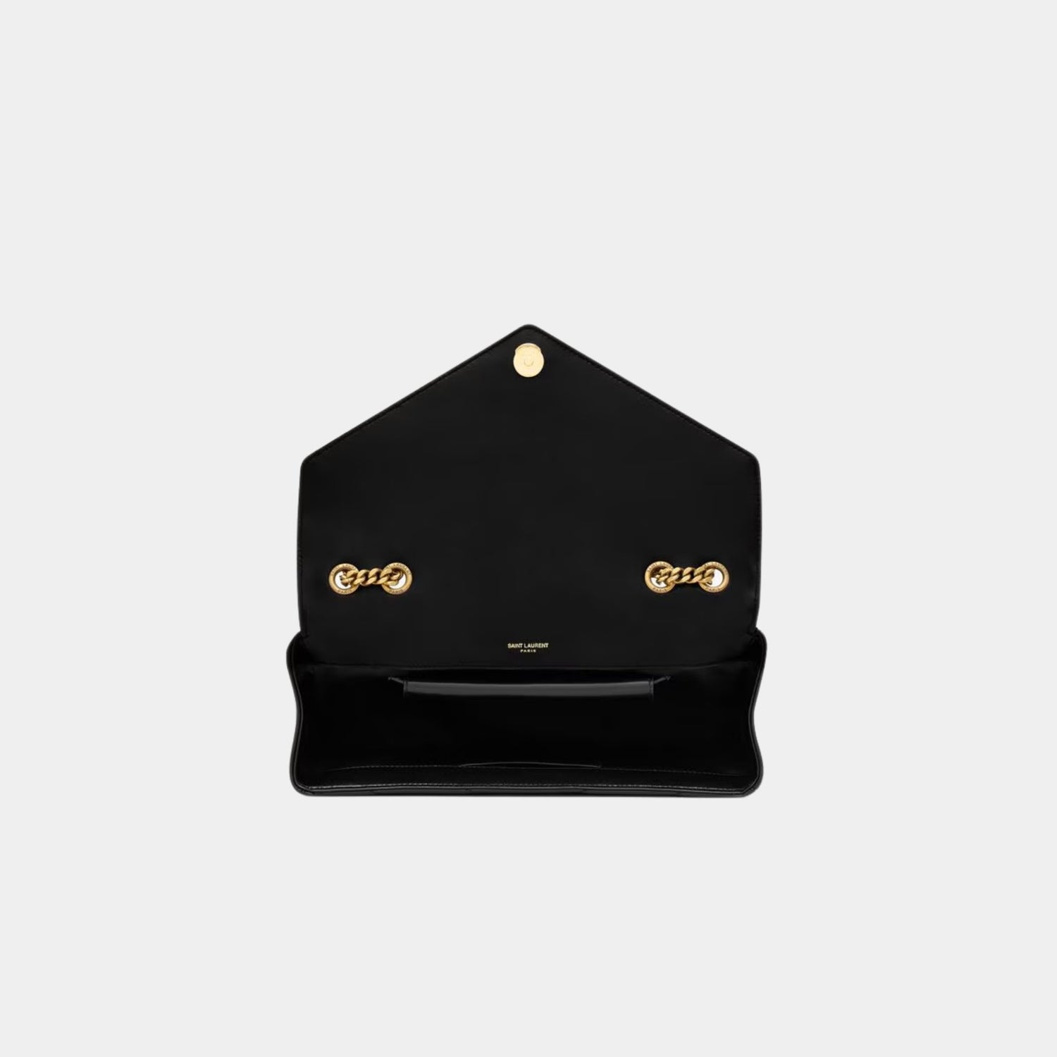 Yves Saint Laurent Loulou Medium In Matelasse Lambskin, Noir, Top