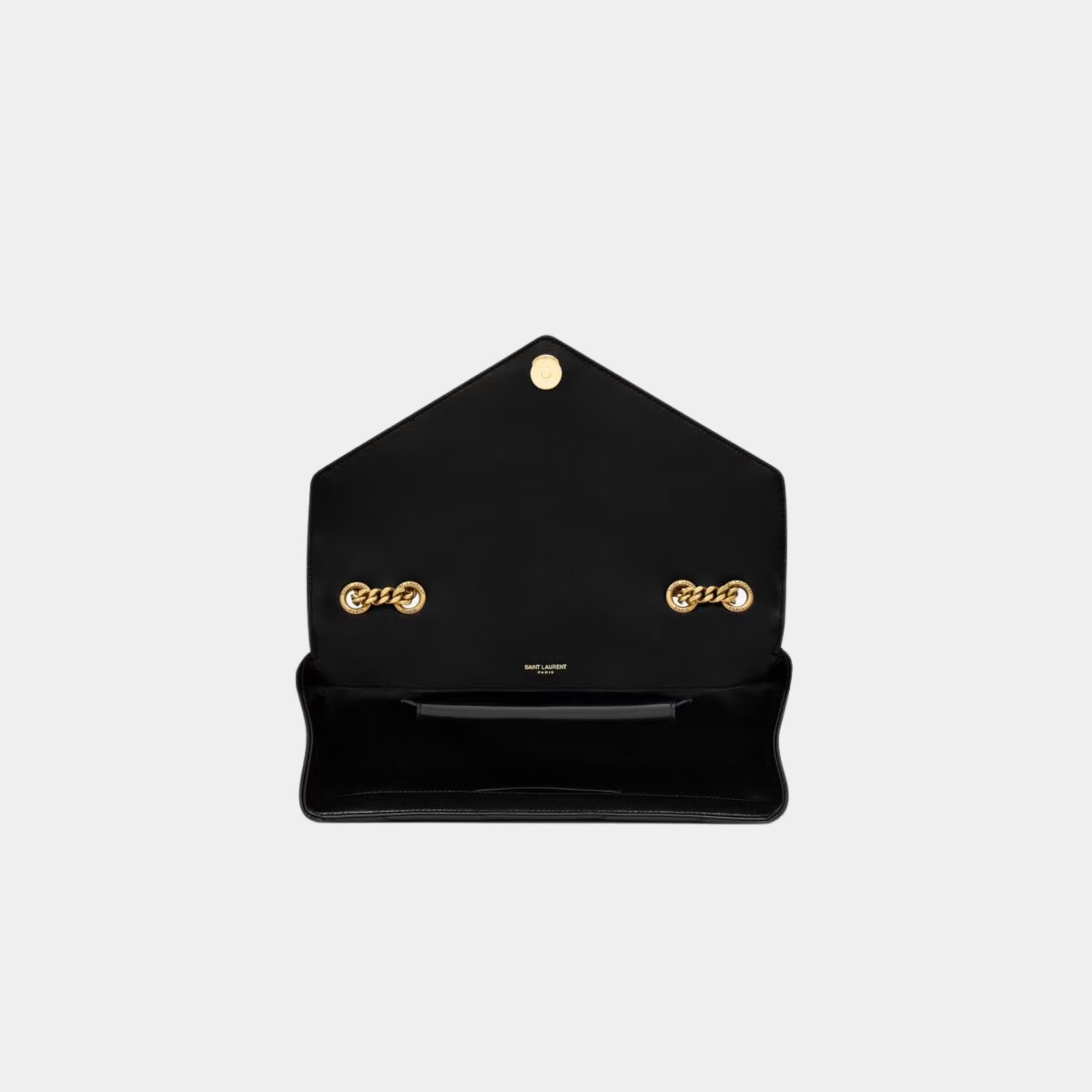 Yves Saint Laurent Loulou Medium In Matelasse Lambskin, Noir, Top