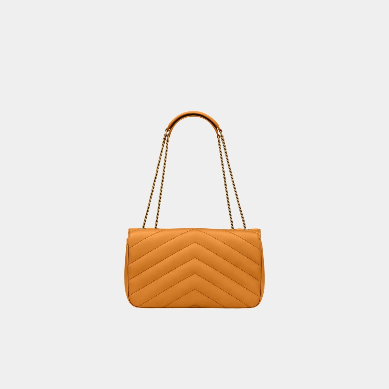 Yves Saint Laurent Loulou Medium In Matelasse Lambskin, Sunflower, Back