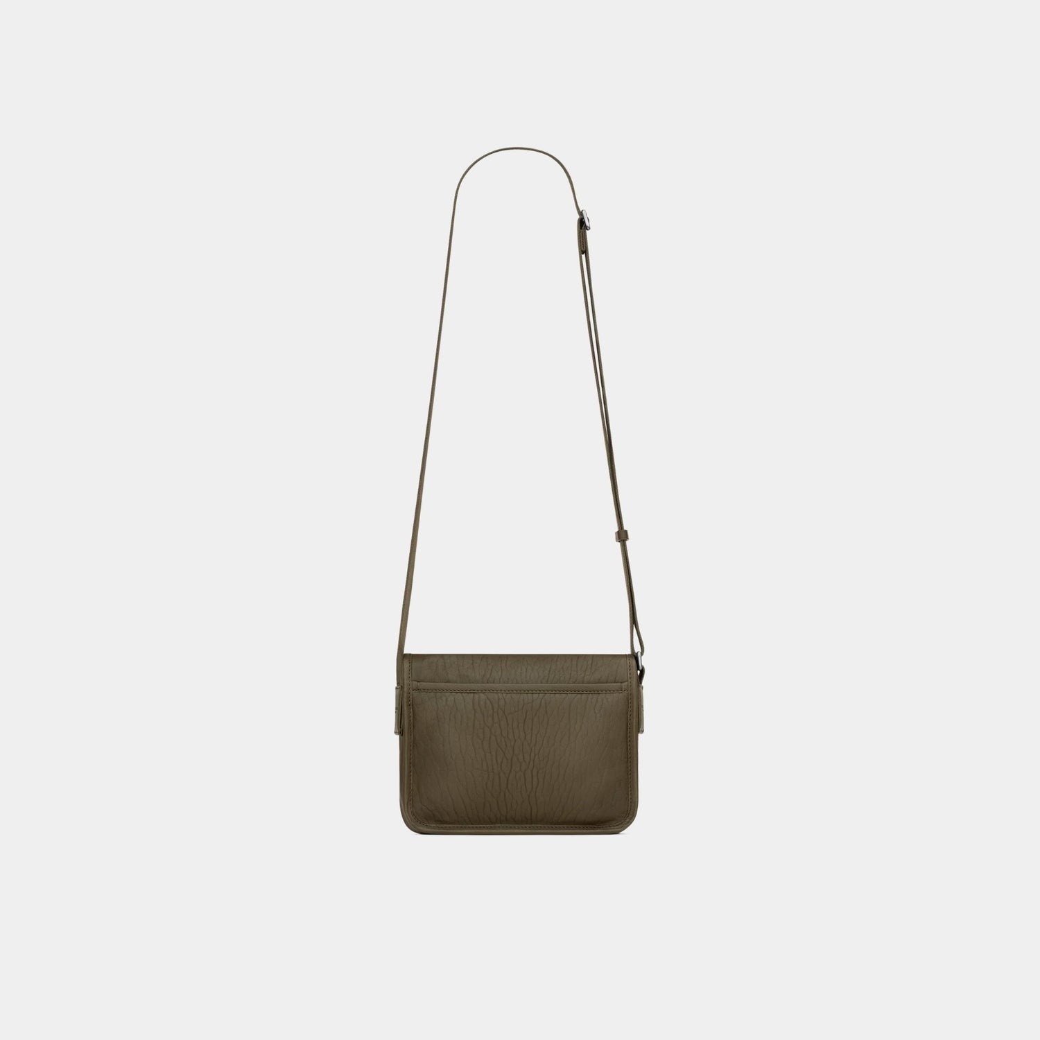Yves Saint Laurent Niki Small Messenger In Grained Lambskin, Light Musk, Back