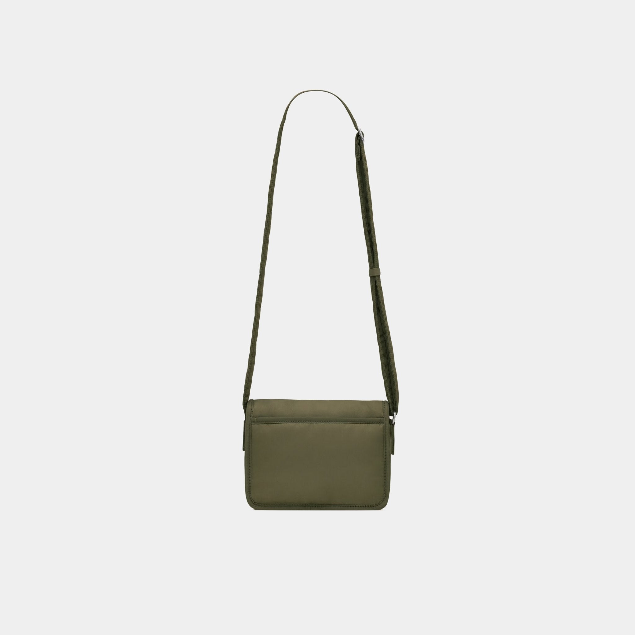 Yves Saint Laurent Niki Small Messenger In Nylon, Deep Military, Back
