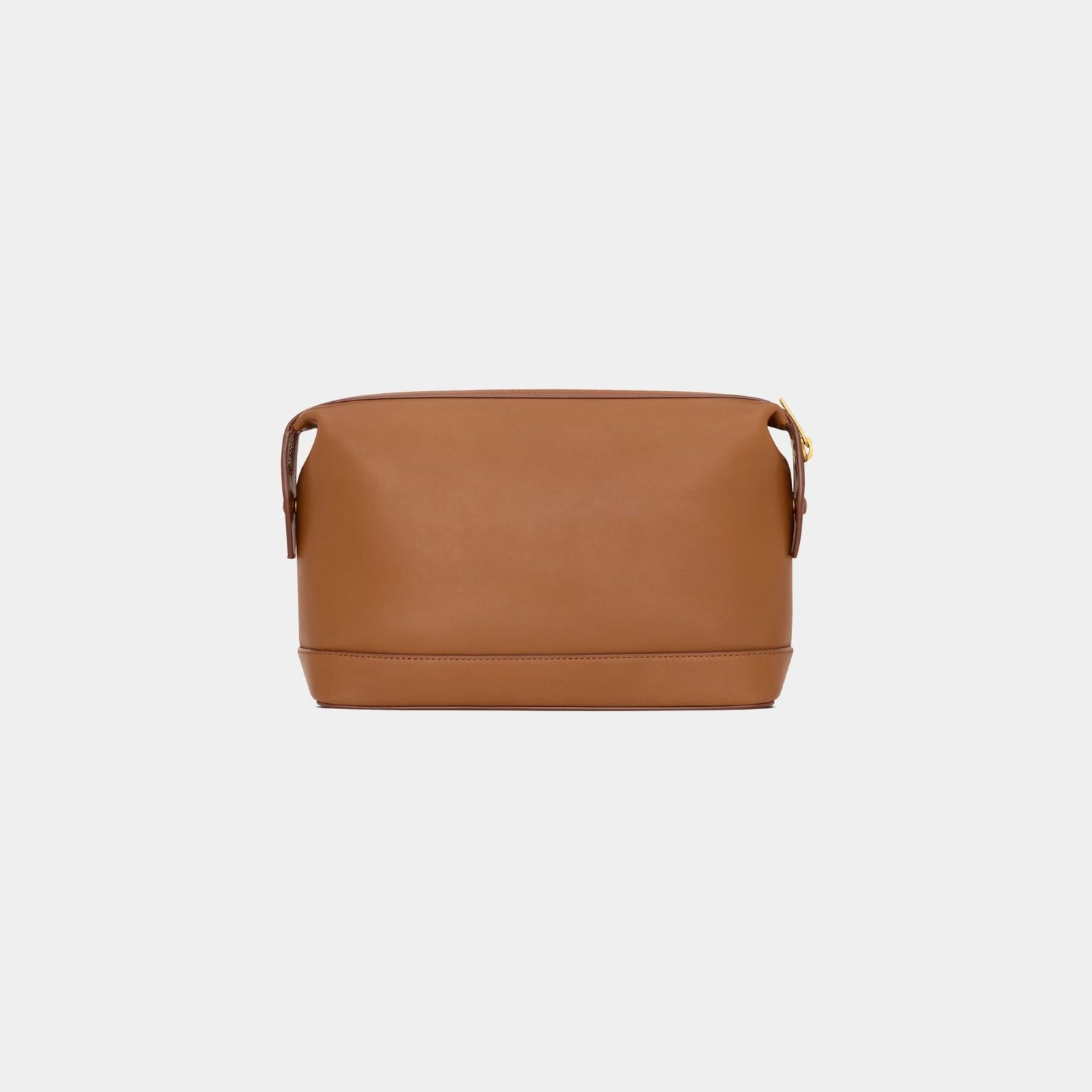 Yves Saint Laurent Paris Small Pouch In Vegetable-Tanned Leather, Brick, Back