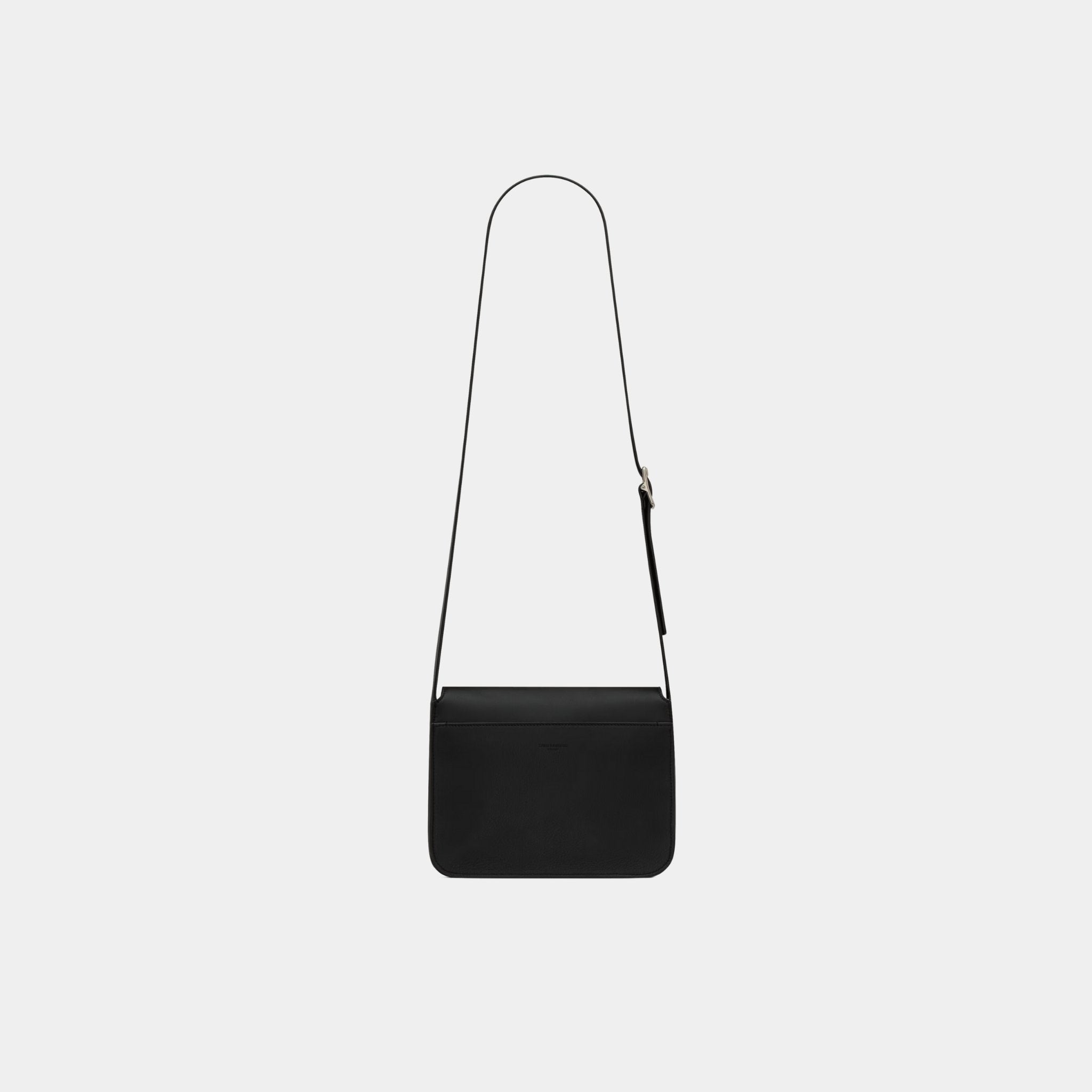Yves Saint Laurent Small Satchel In Smooth Leather, Black, Back