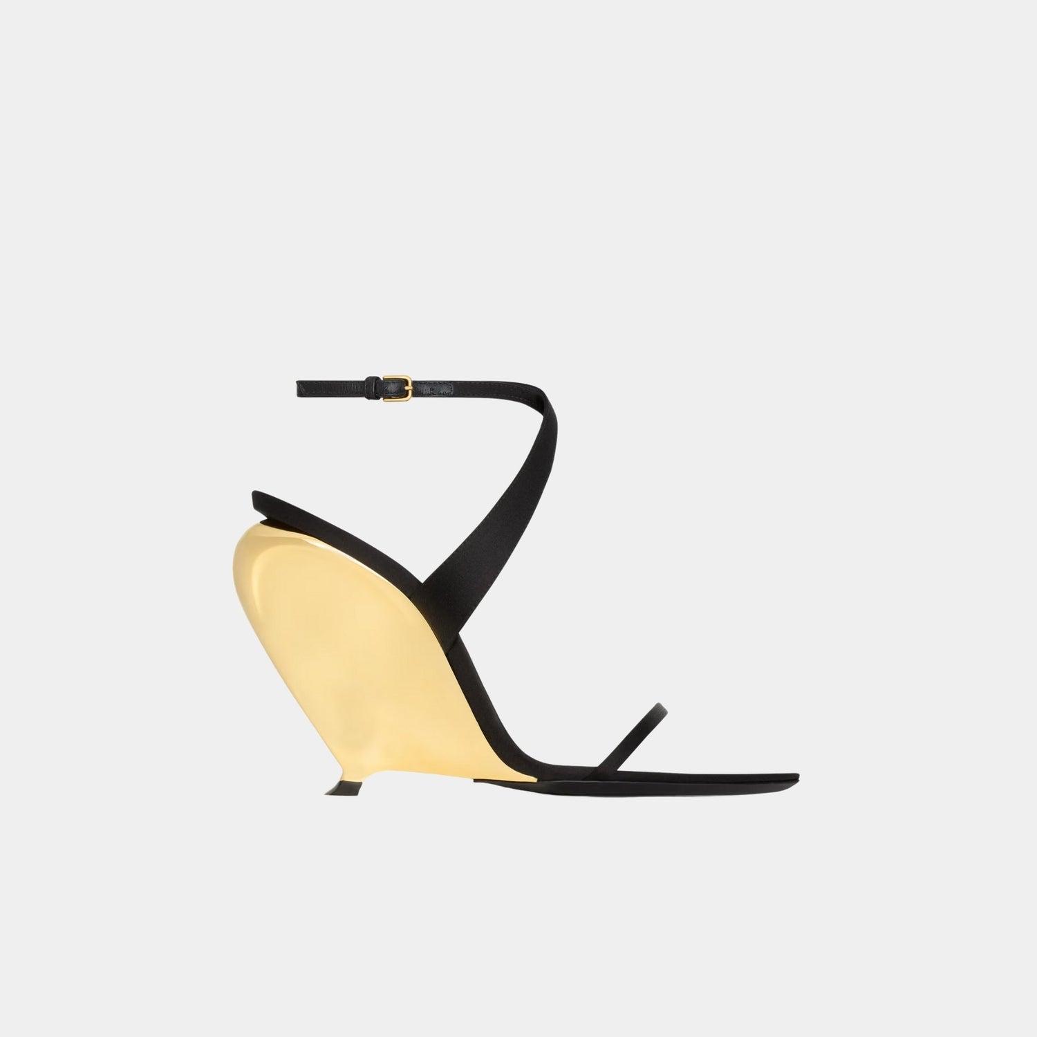 Yves Saint Laurent Tallulah Wedges In Satin Crepe, Side