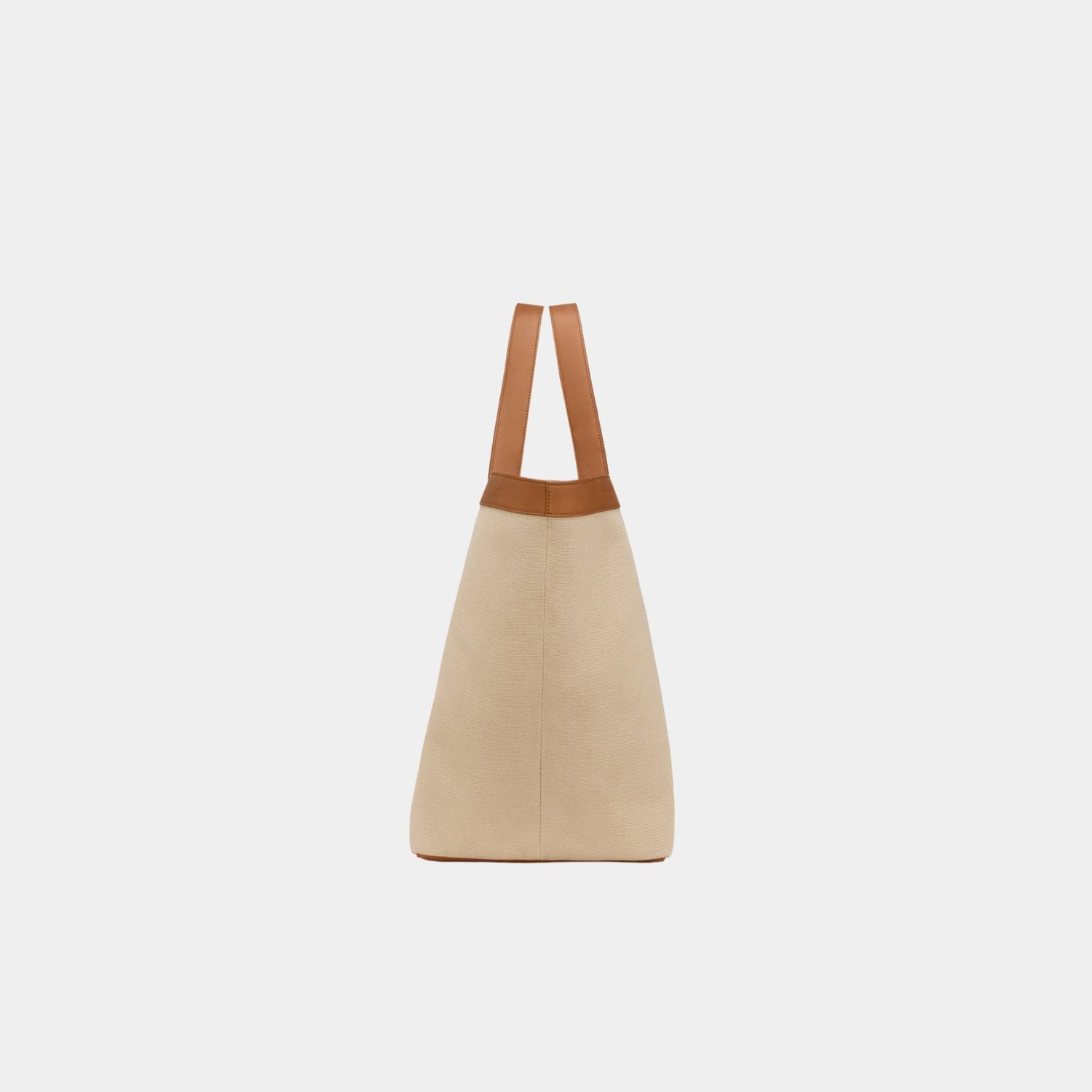 Yves Saint Laurent Y Tote In Canvas And Vegetable-Tanned Leather, Side