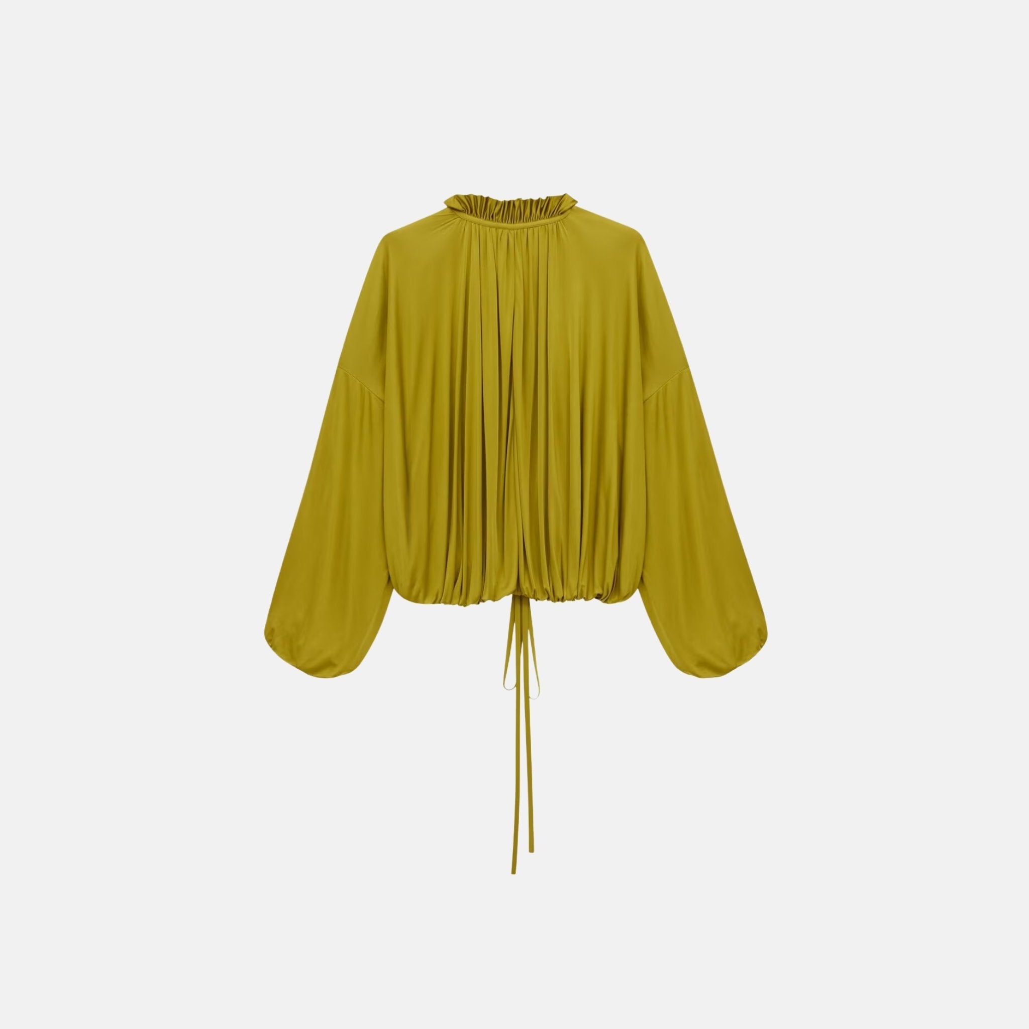 Yves Saint Laurent Blouse In Knit, Green, Back