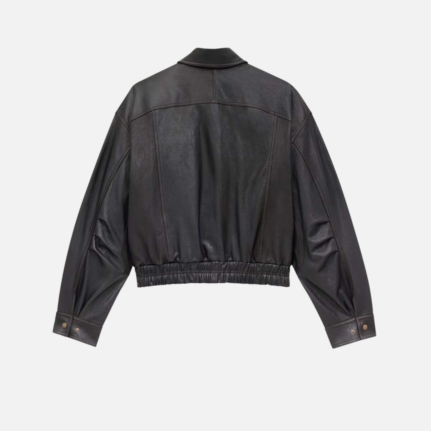 Yves Saint Laurent Bomber Jacket In Grained Lambskin, Back
