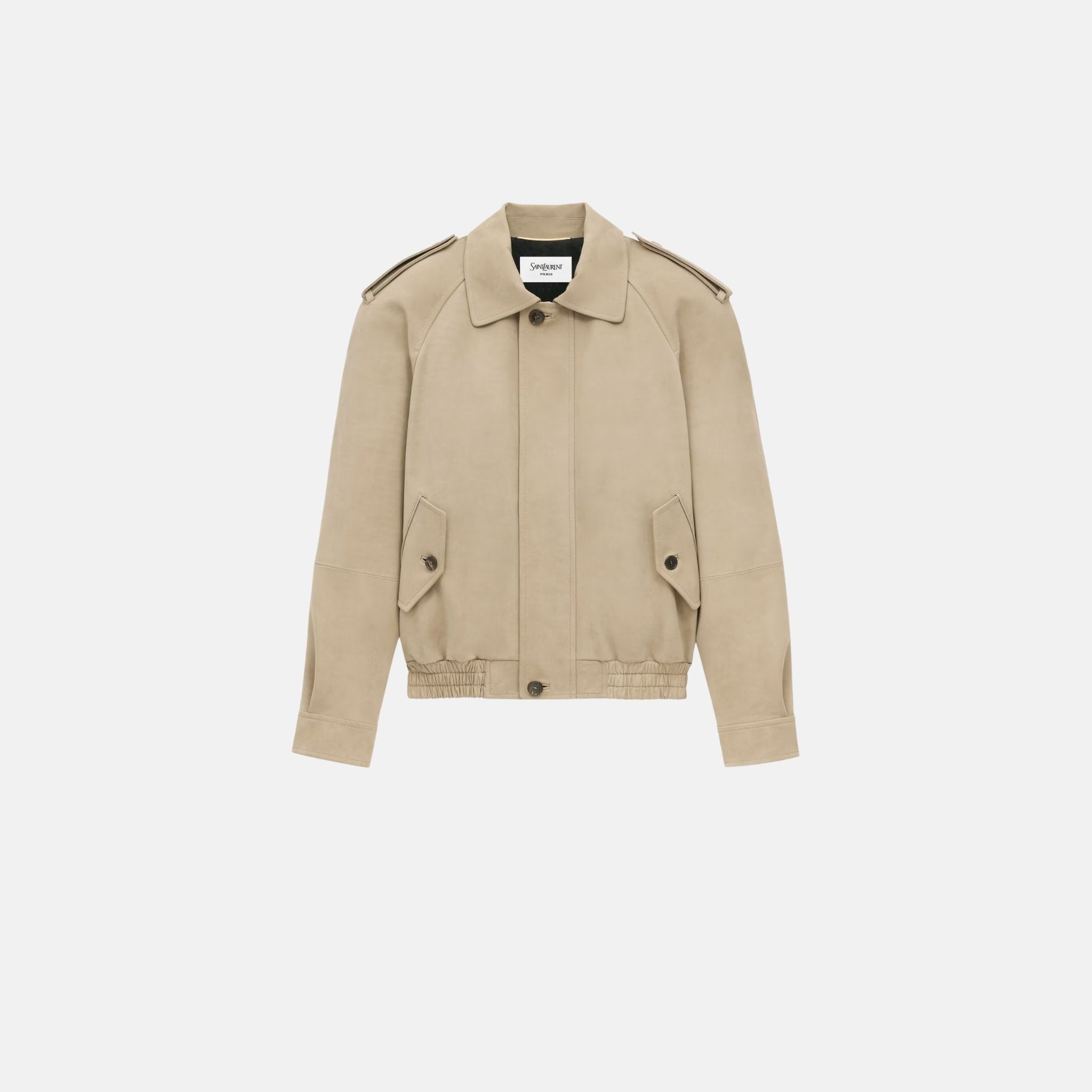 Yves Saint Laurent Bomber Jacket In Nubuck, Front