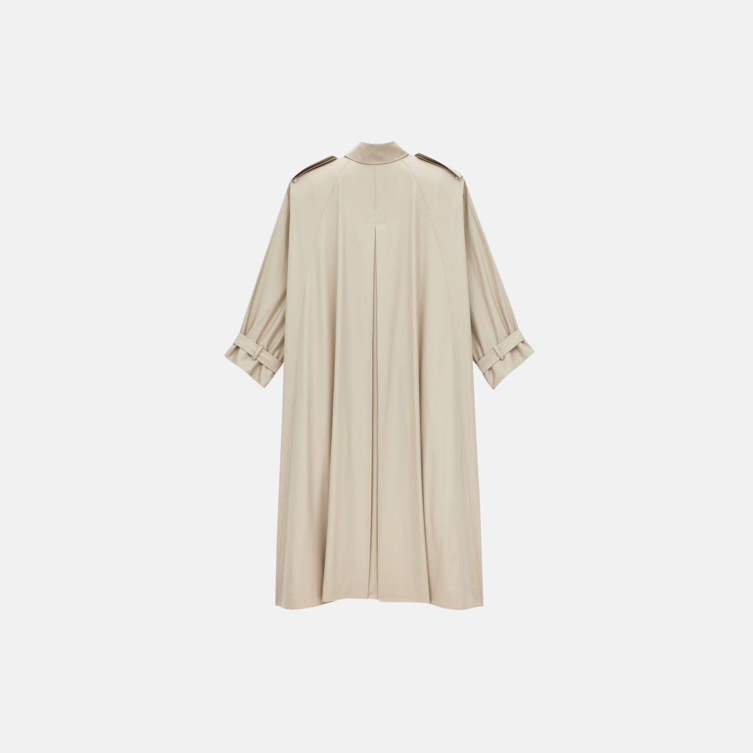 Yves Saint Laurent Cape Trench Coat In Cotton Twill, Back