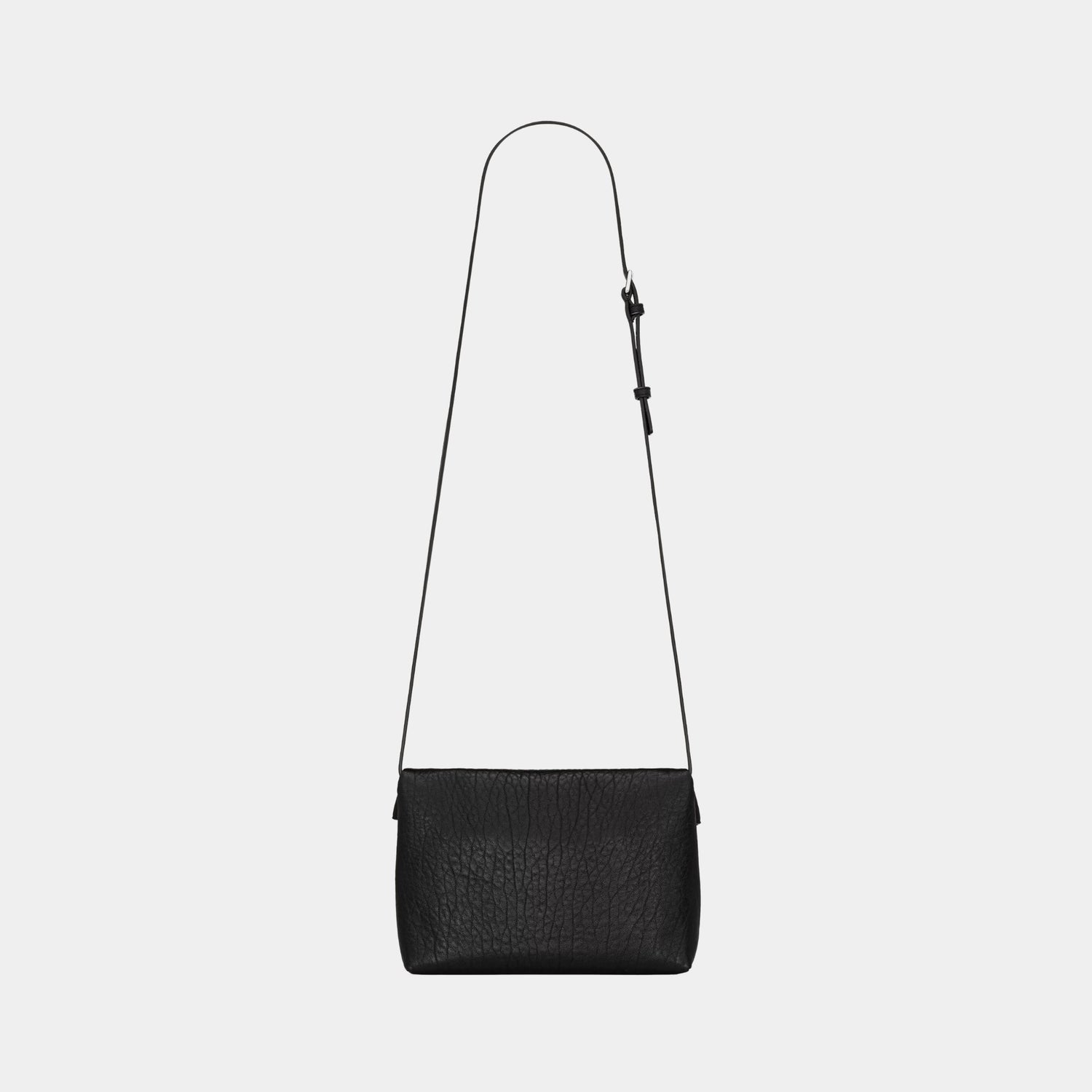 Yves Saint Laurent Cassandre Envelope Messenger Black Lambskin, Back