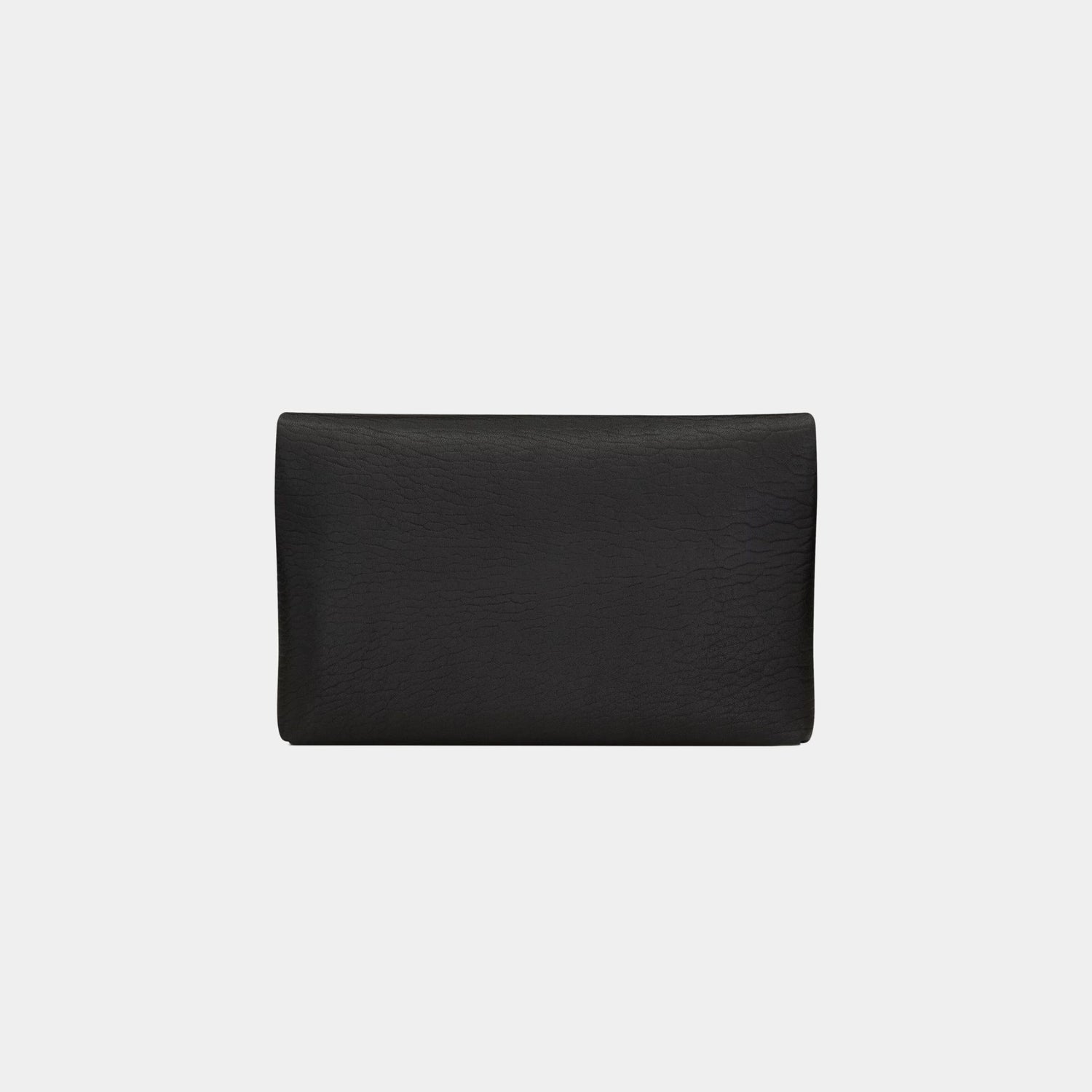 Yves Saint Laurent Cassandre large Envelope Pouch Lambskin, Black, Back