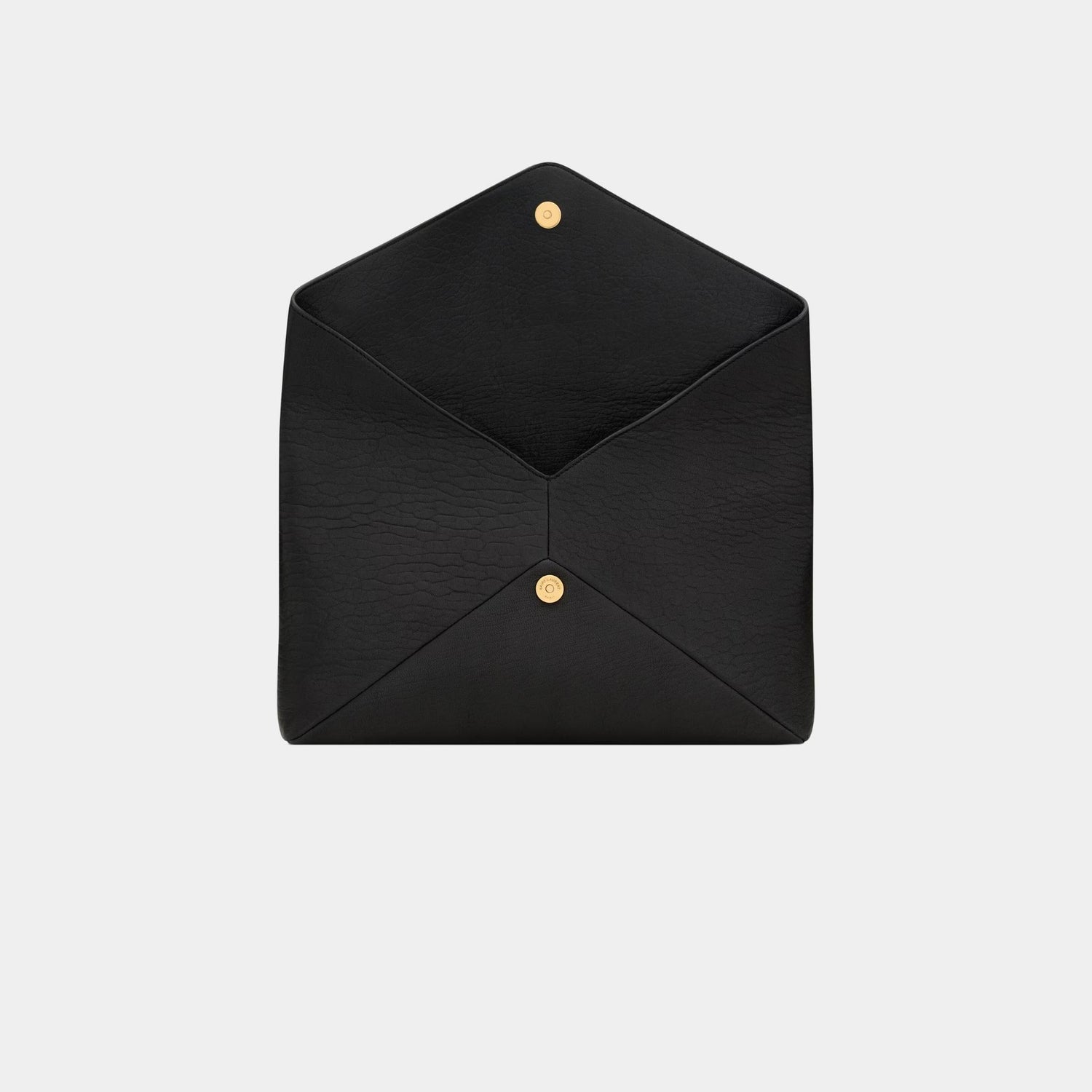 Yves Saint Laurent Cassandre large Envelope Pouch Lambskin, Black, Inside