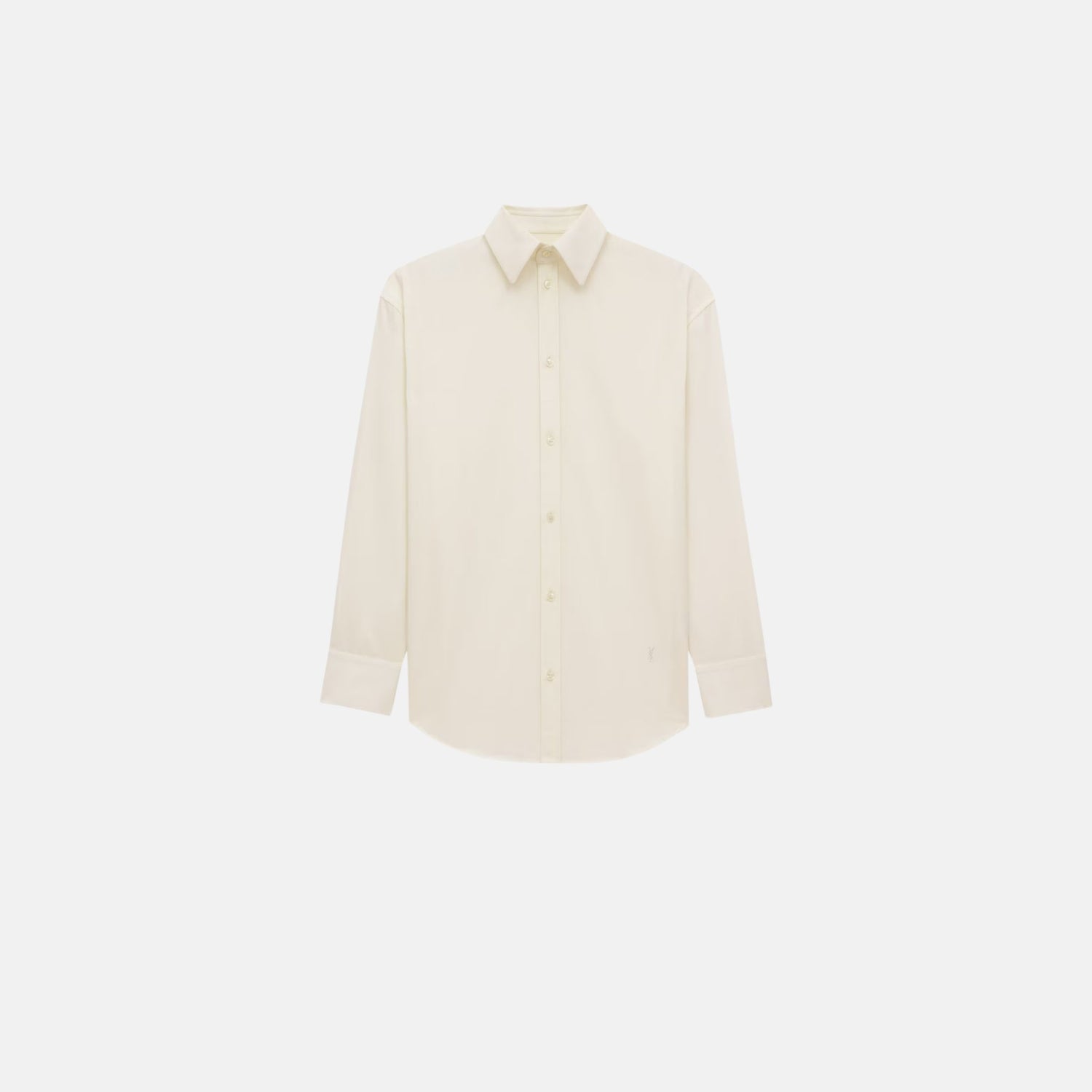 Yves Saint Laurent Cassandre Shirt In Cotton Poplin, Front