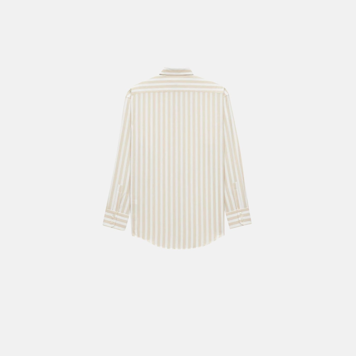 Yves Saint Laurent Cassandre Shirt In Striped Cotton, Back