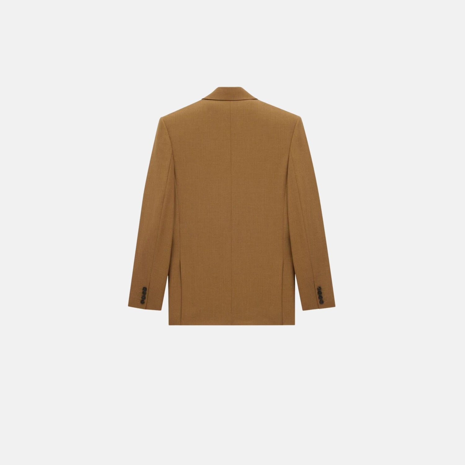 Yves Saint Laurent Jacket In Wool Chine, Moutarde, Back