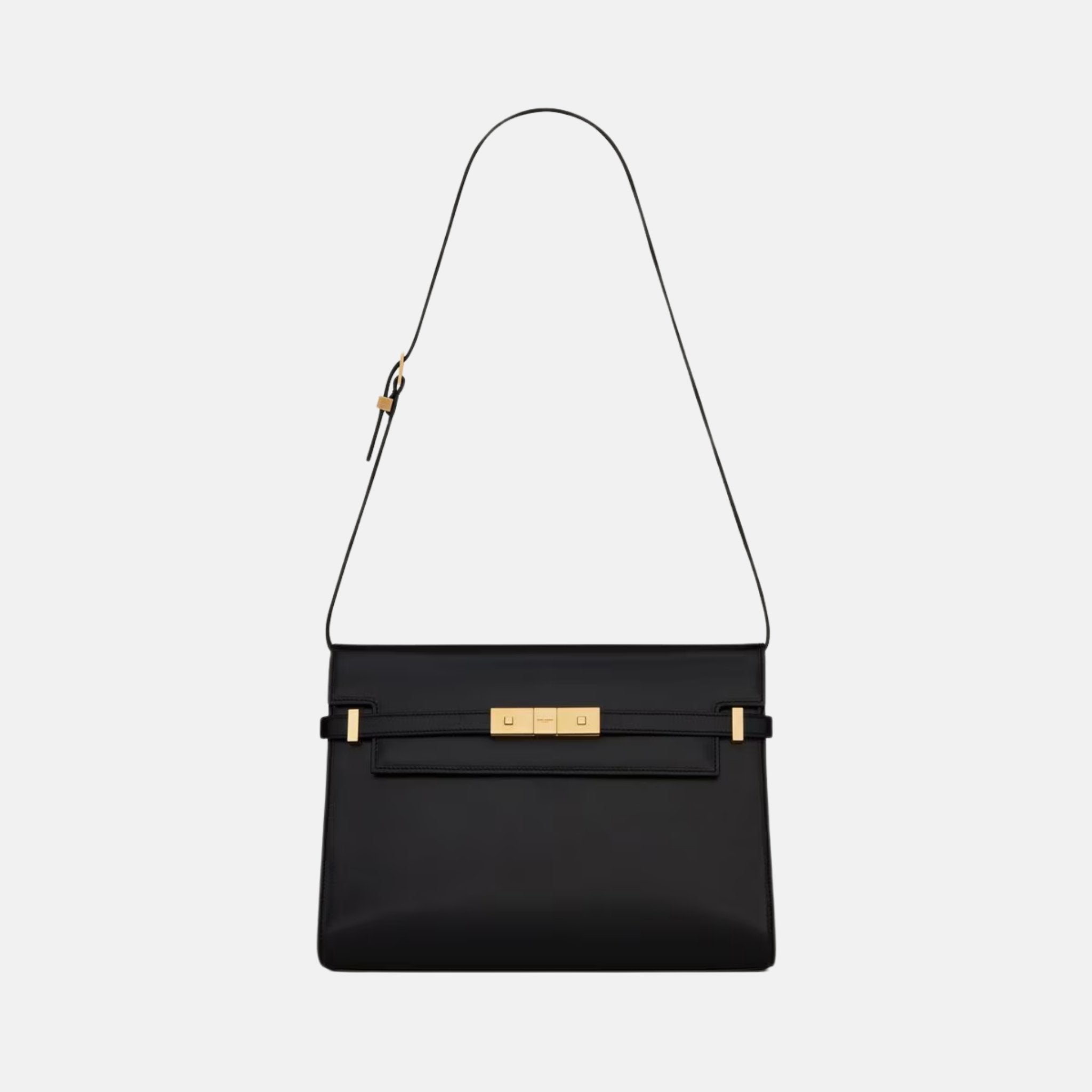 Yves Saint Laurent Manhattan In Box Saint Laurent, Black, Front