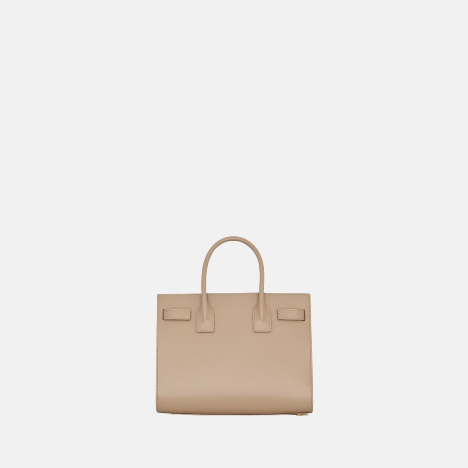 Yves Saint Laurent Sac De Jour In Smooth Leather Nano, Beige, Back
