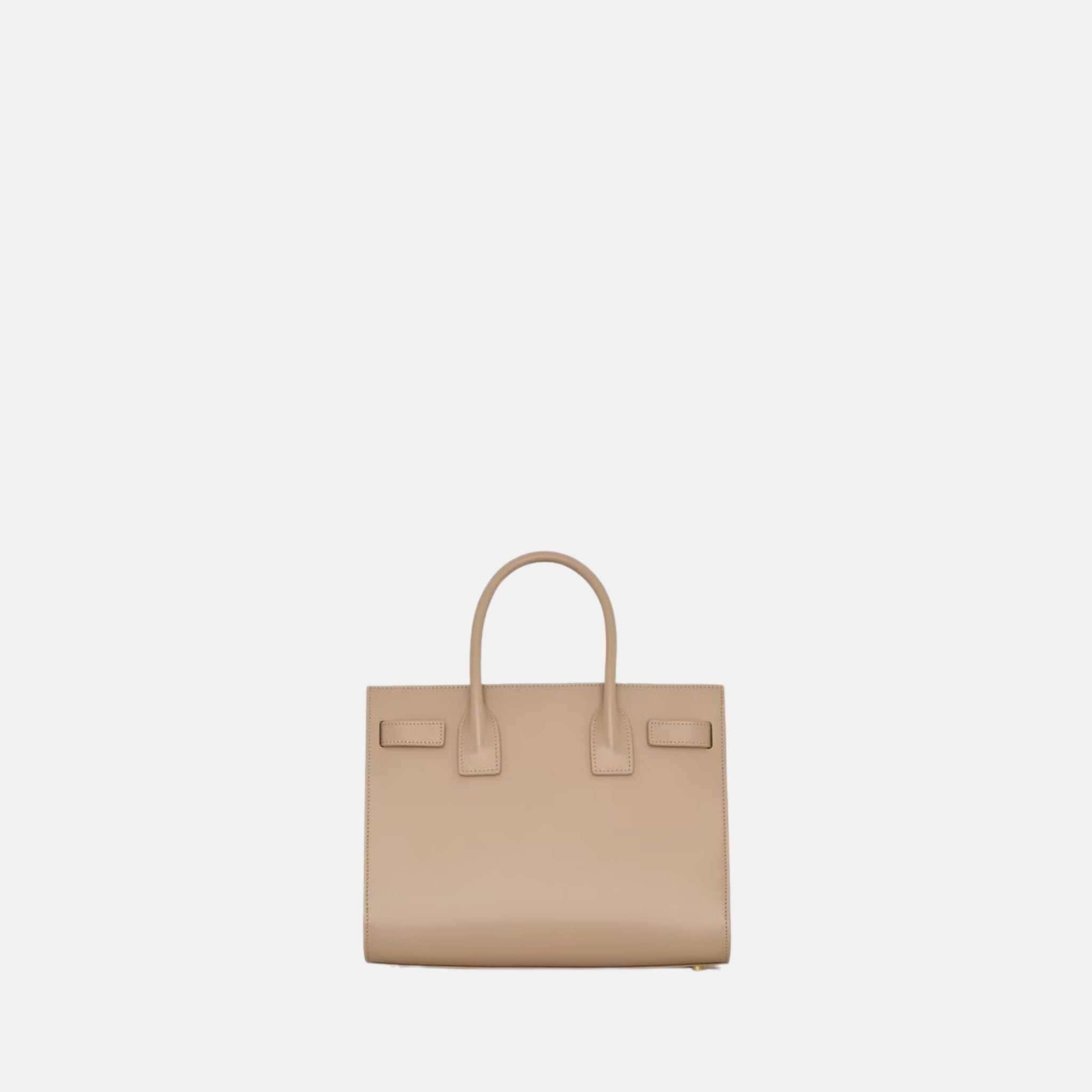 Yves Saint Laurent Sac De Jour In Smooth Leather Nano, Beige, Back