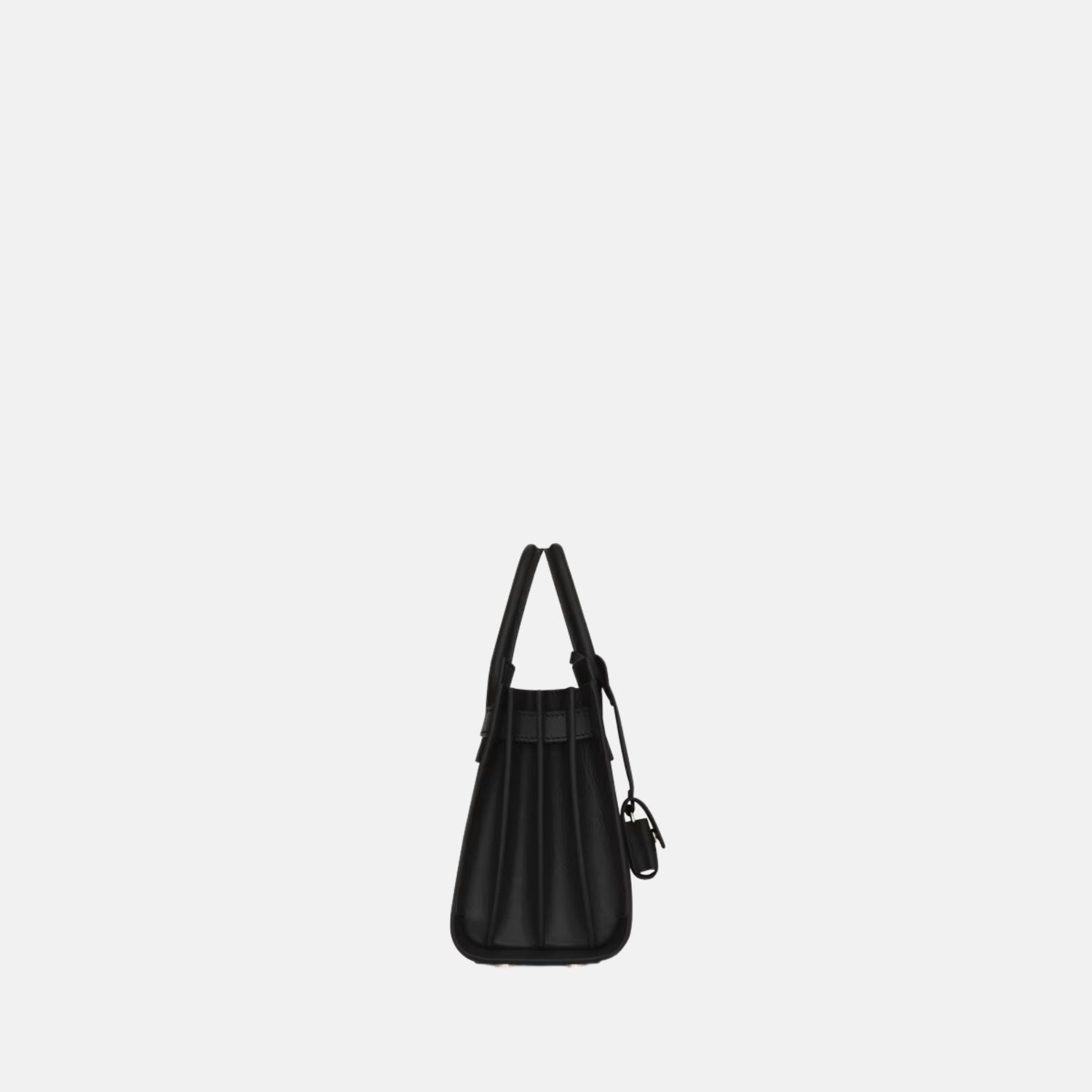 Yves Saint Laurent Sac De Jour In Smooth Leather Nano, Black, Side