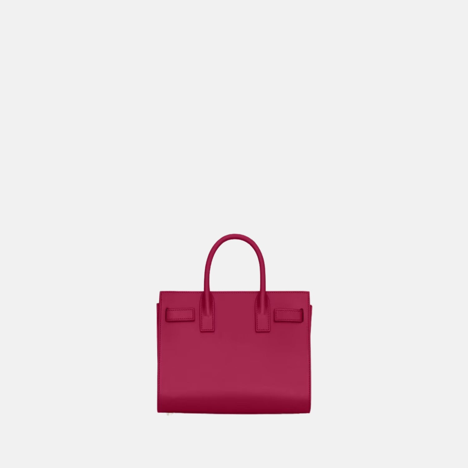 Yves Saint Laurent Sac De Jour In Smooth Leather Nano, Raspberry Pink, Back