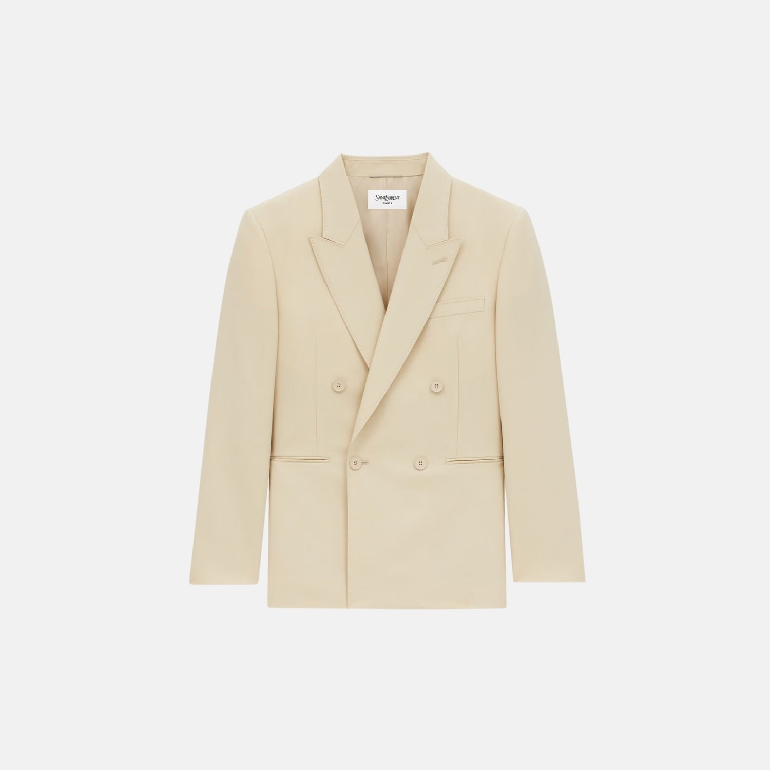 Yves Saint Laurent Yves Jacket In Light Wool, Front