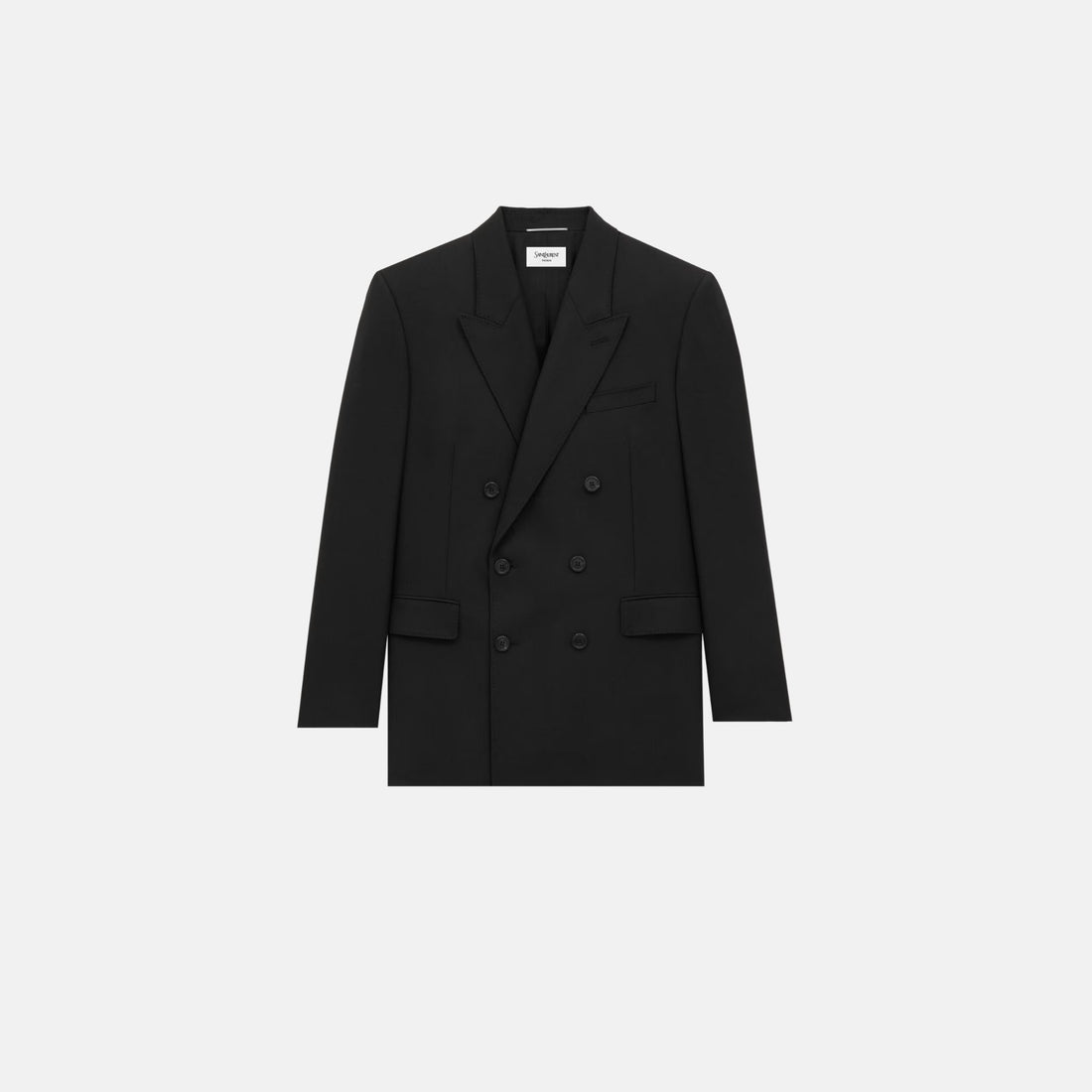 Yves Saint Laurent Yves Jacket In Wool Chine, Front