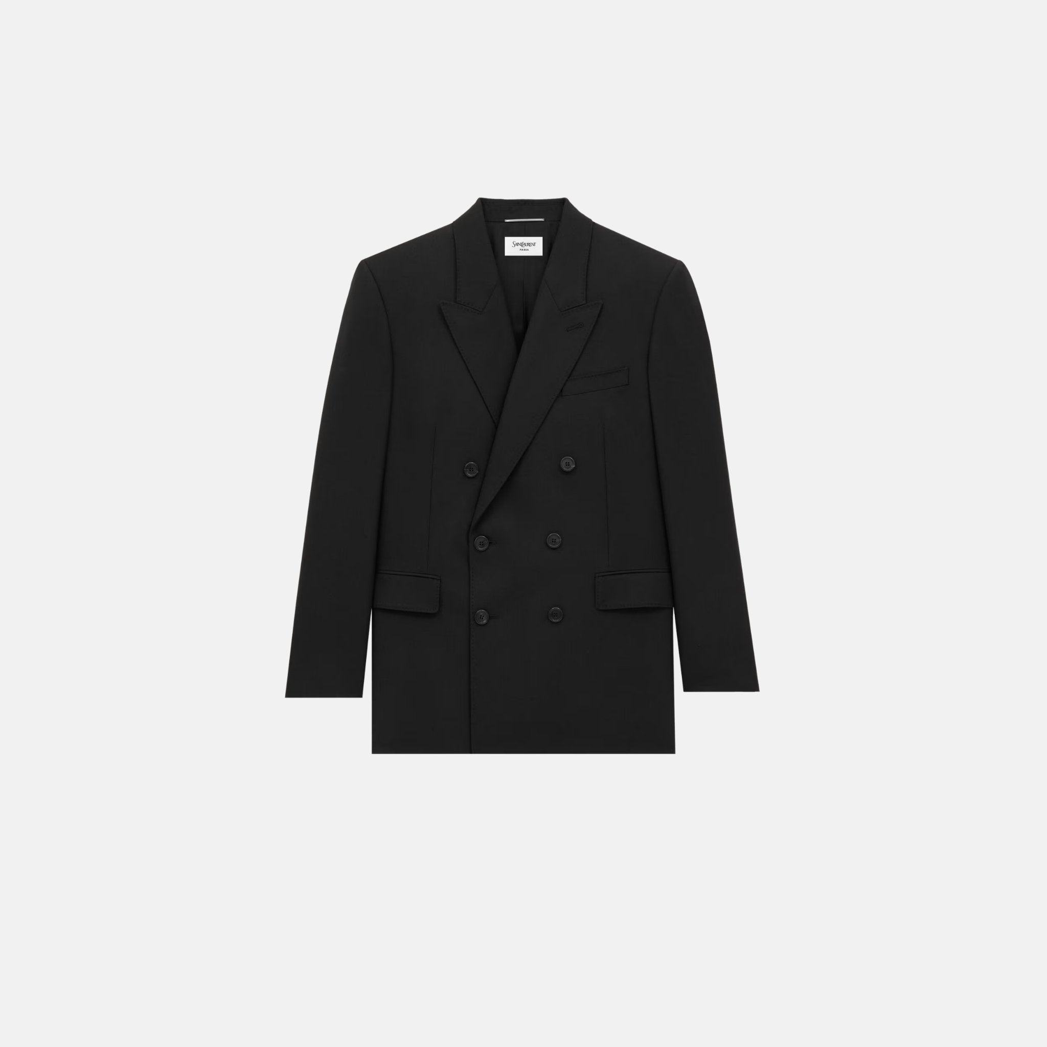 Yves Saint Laurent Yves Jacket In Wool Chine, Front