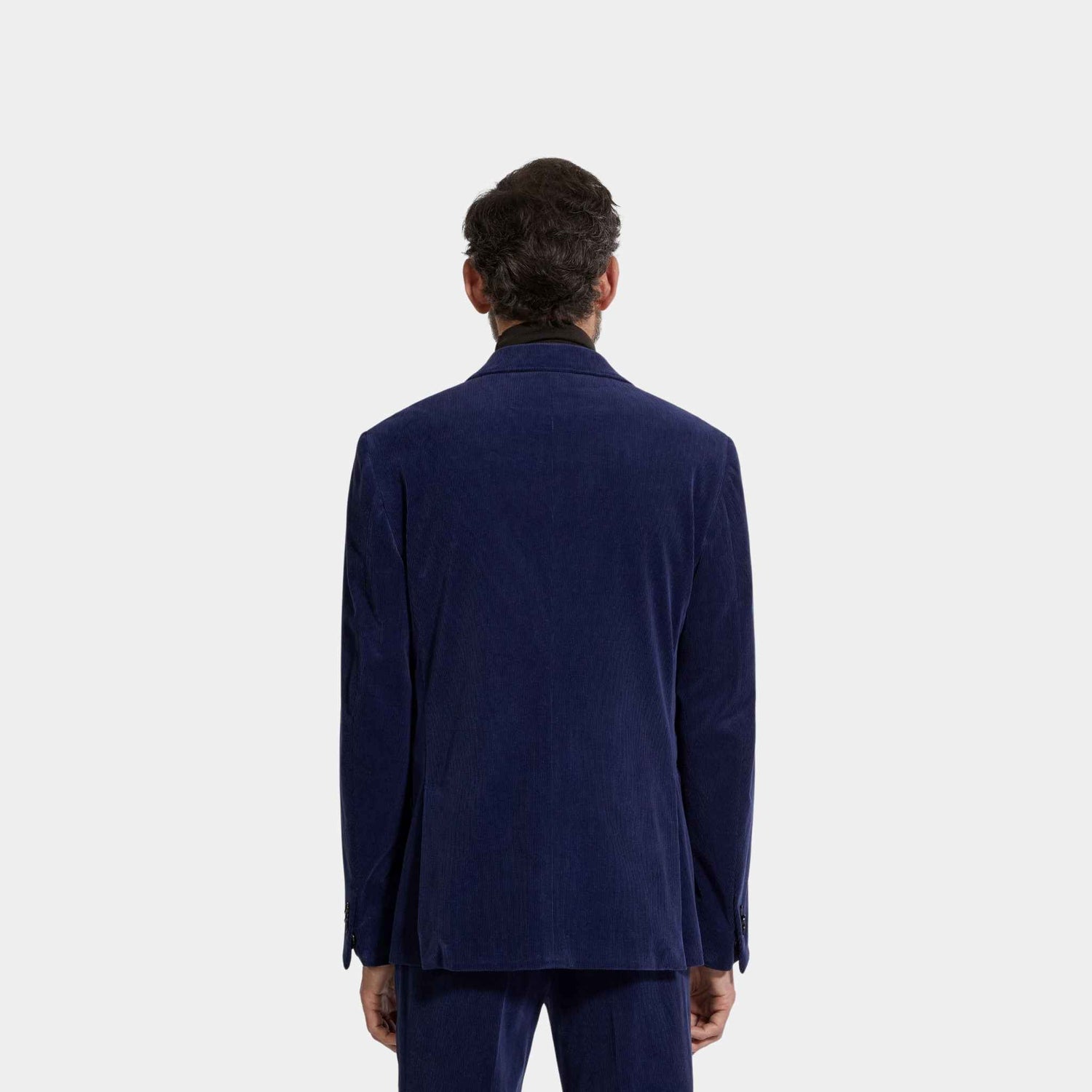Zegna Cashco Jacket, Ink Blue, Back
