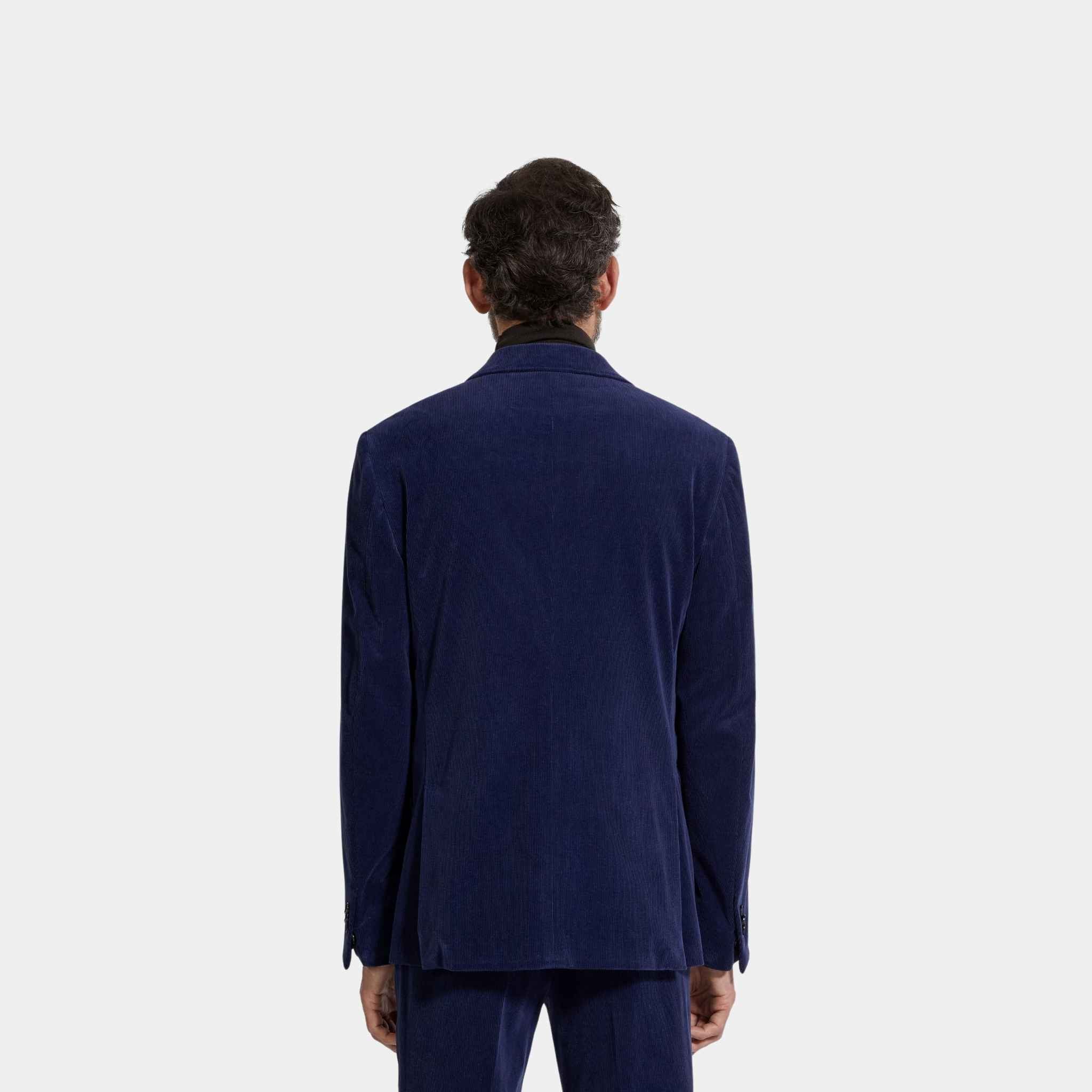 Zegna Cashco Jacket, Ink Blue, Back
