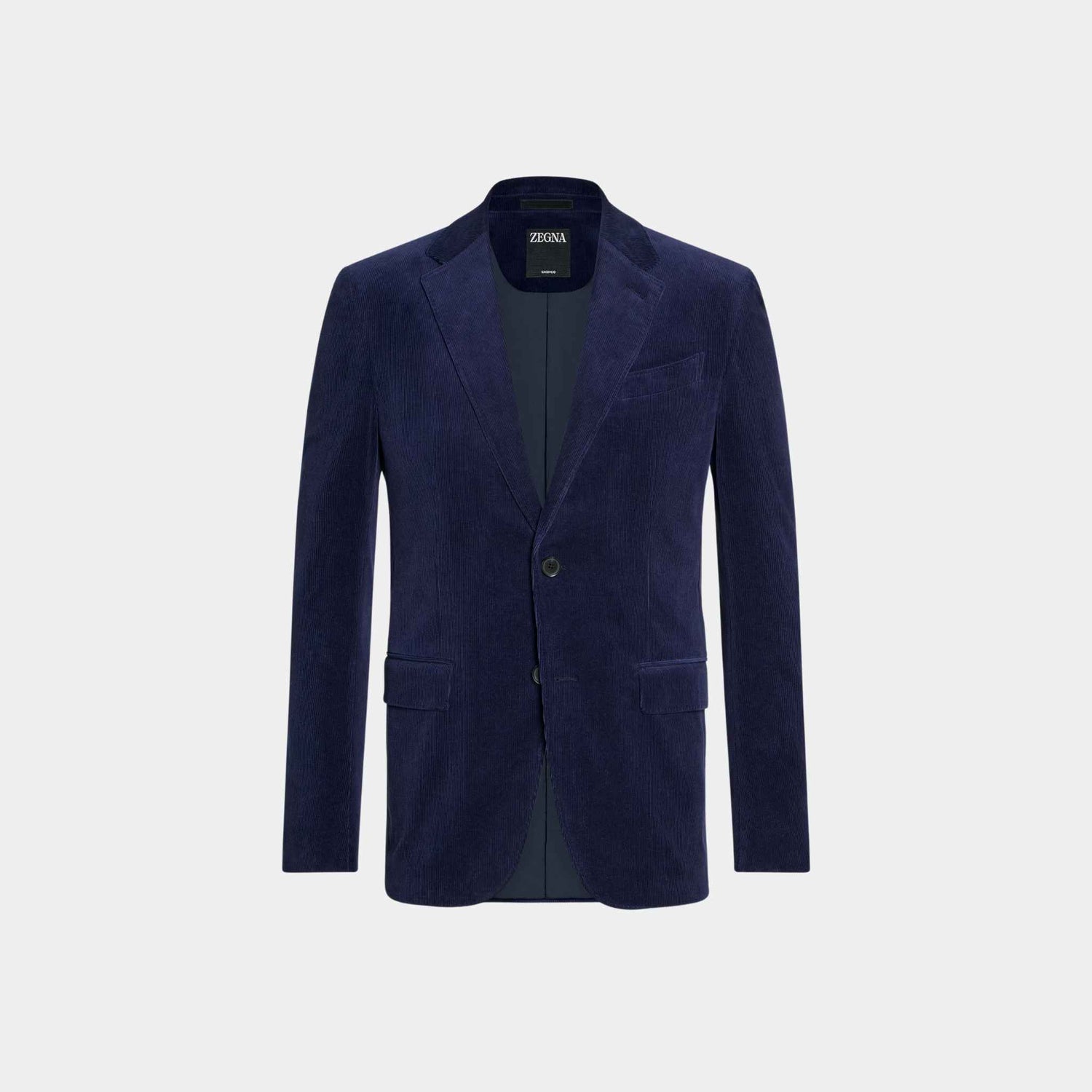 Zegna Cashco Jacket, Ink Blue, Front