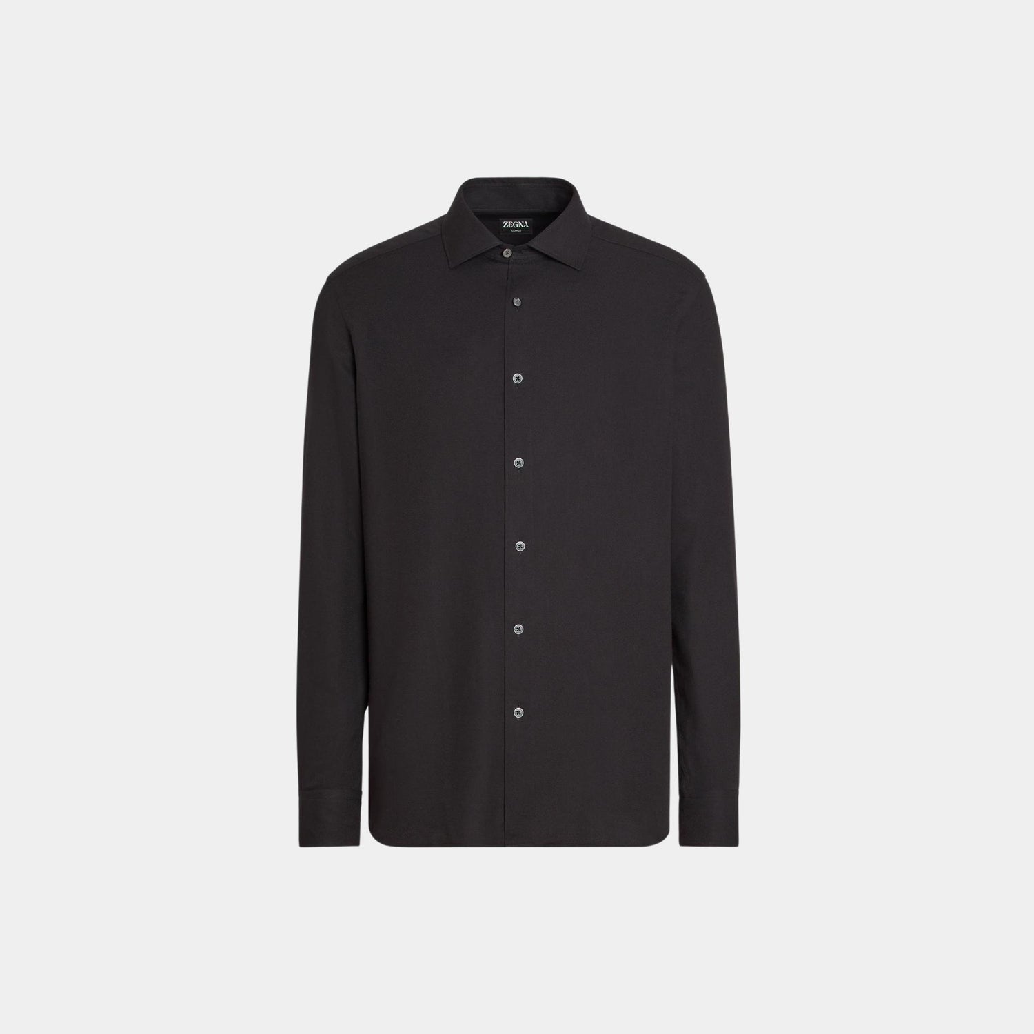 Zegna Cashco Shirt, Black, Front